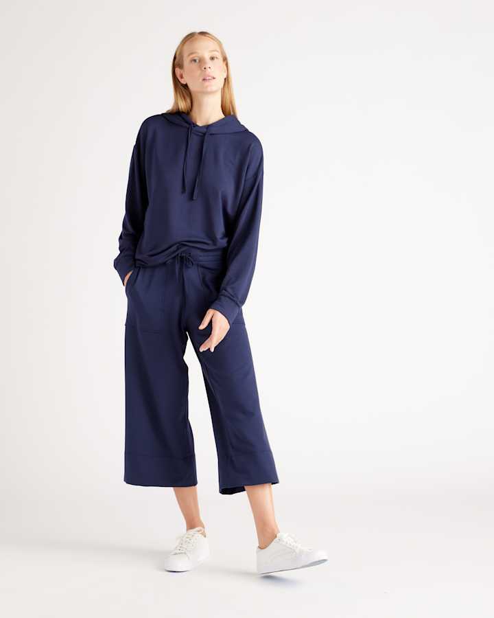 fleece wide leg pants