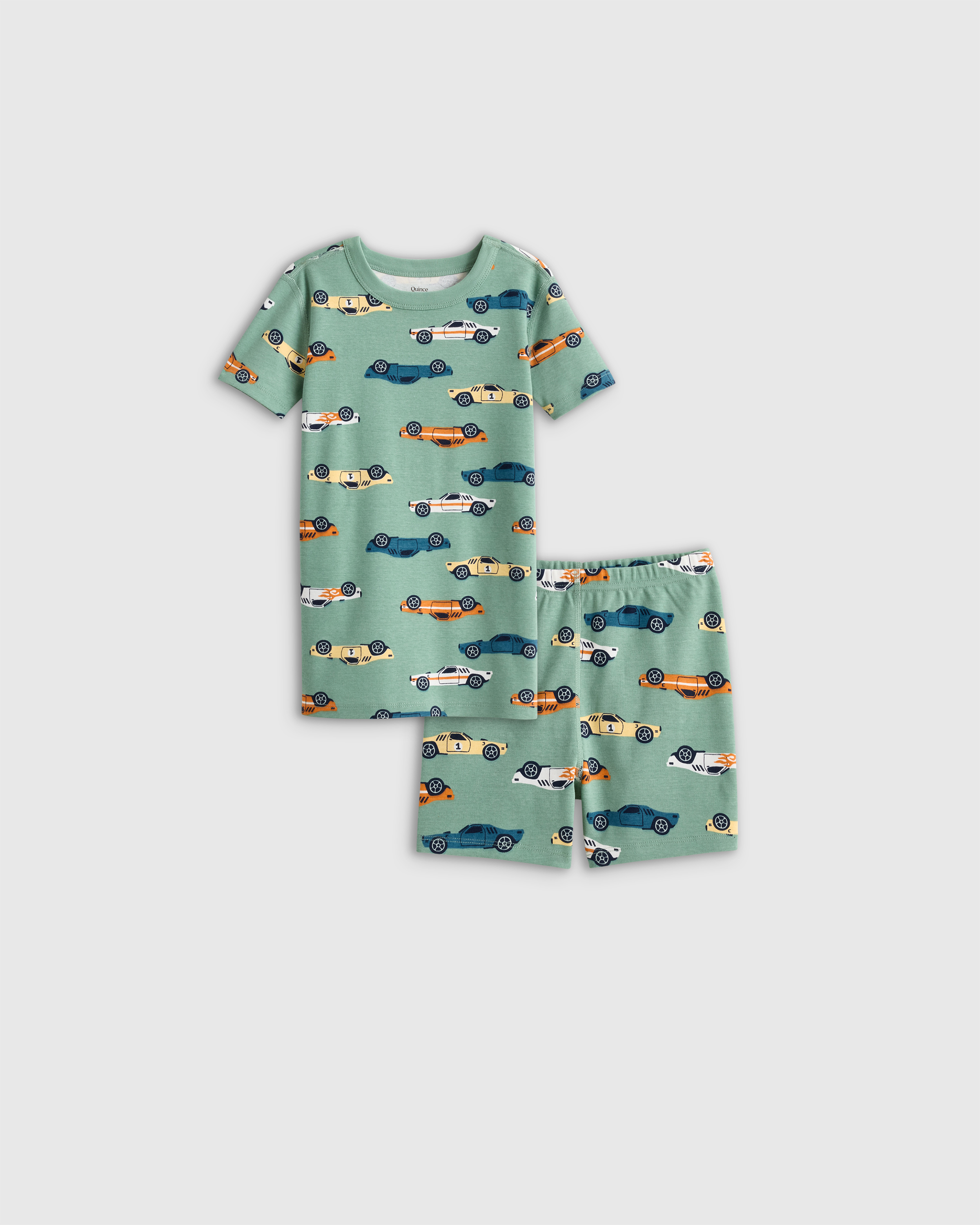 100% Organic Cotton Short Sleeve and Shorts Pajama Set