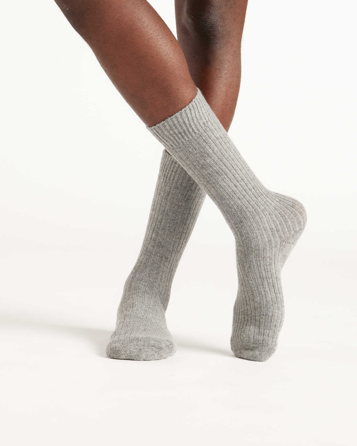 Pair With - Cashmere Trouser Sock - Heather Grey