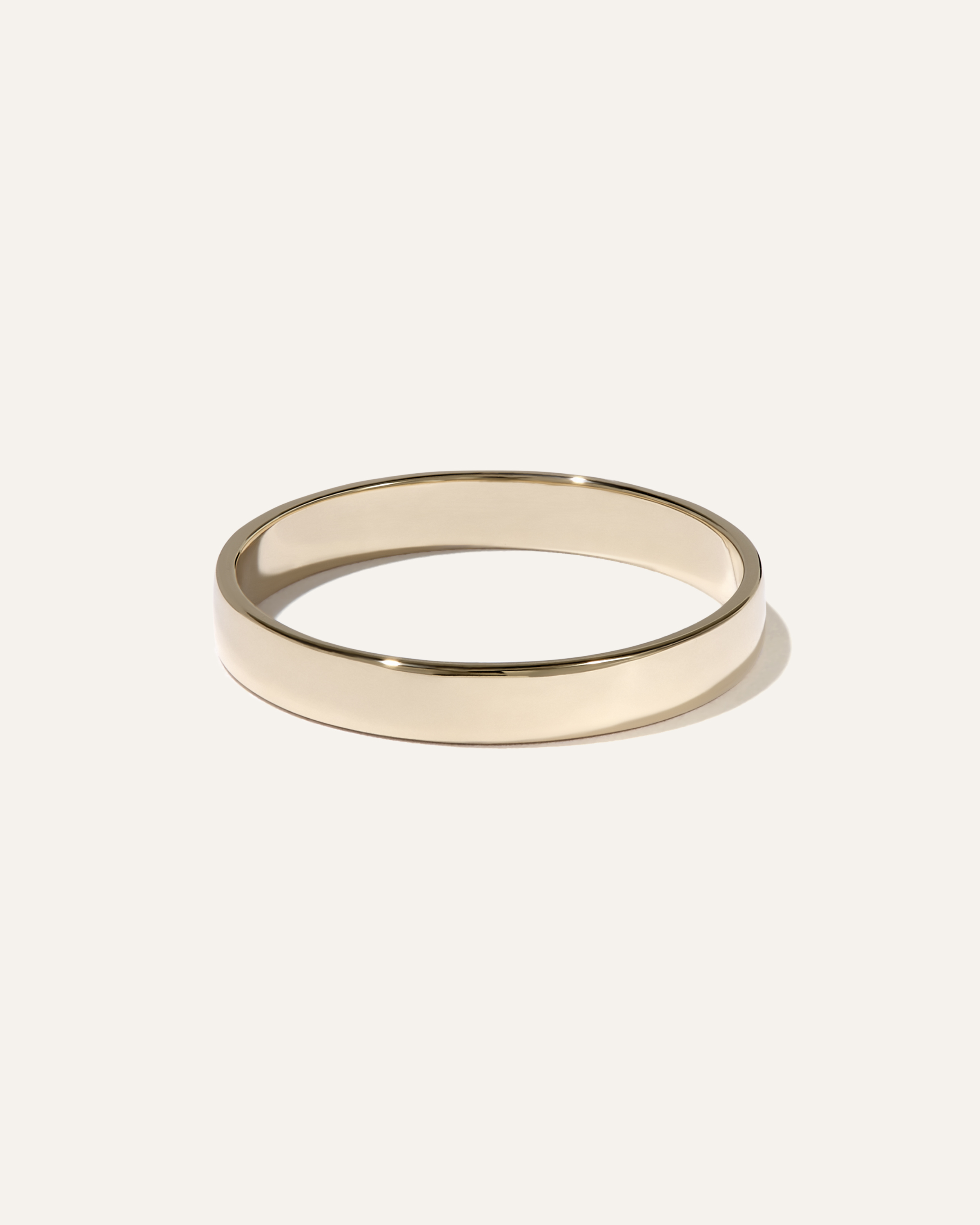 14K Gold Square Edge Stacker Ring