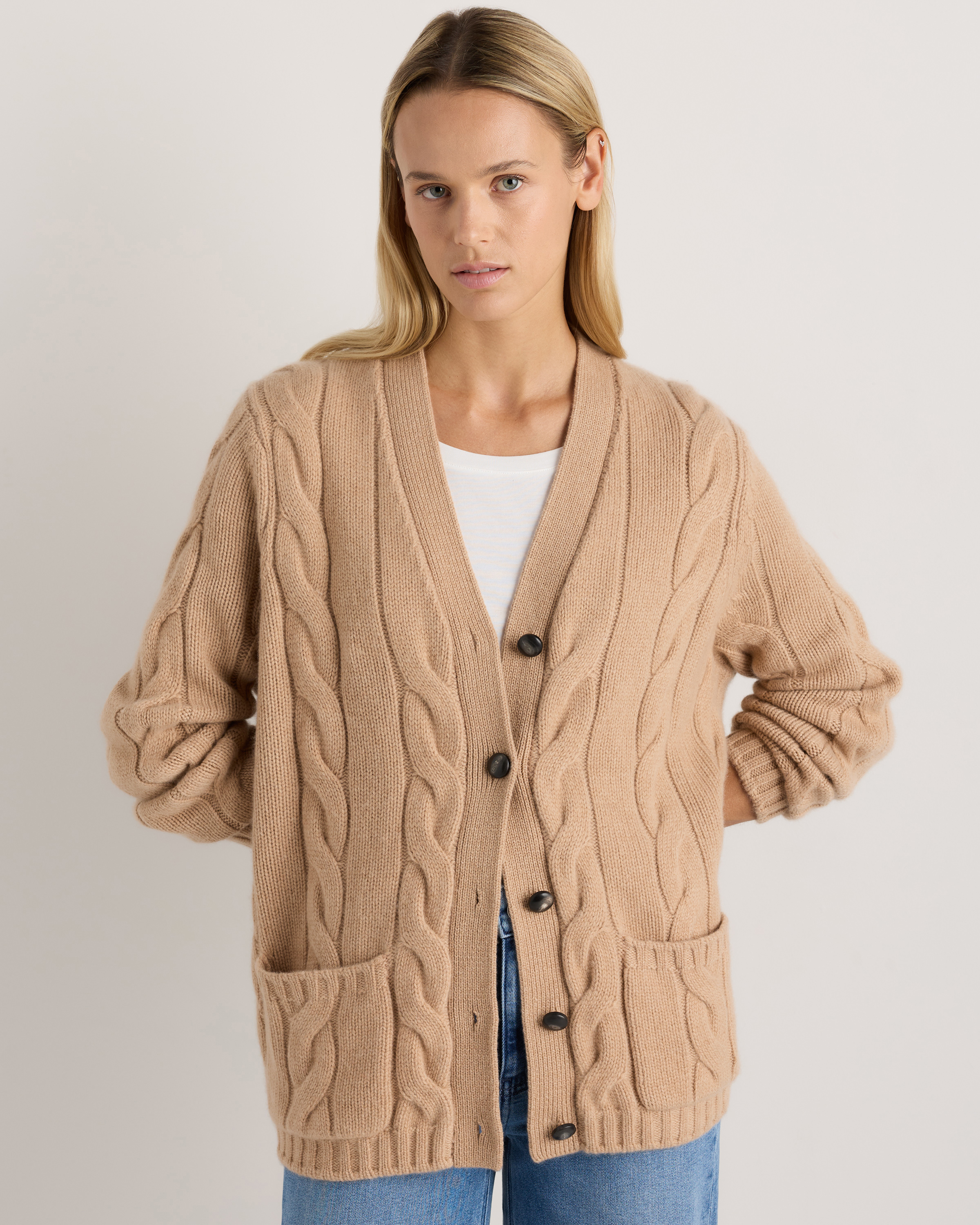 Luxe Baby Cashmere Cable Cardigan