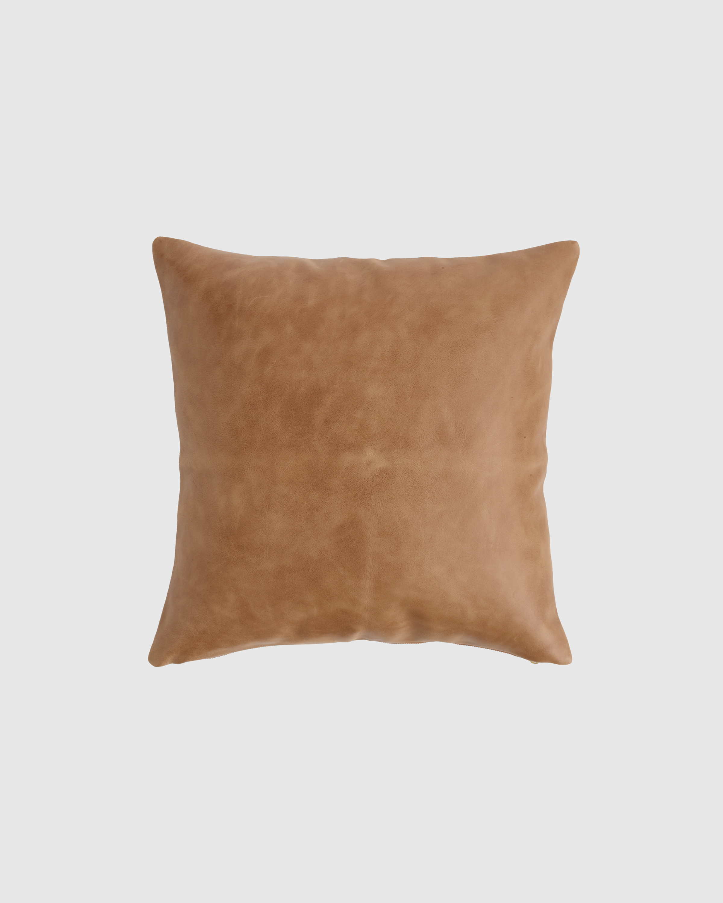 Quince Luxe Leather Pillow Cover In Cognac