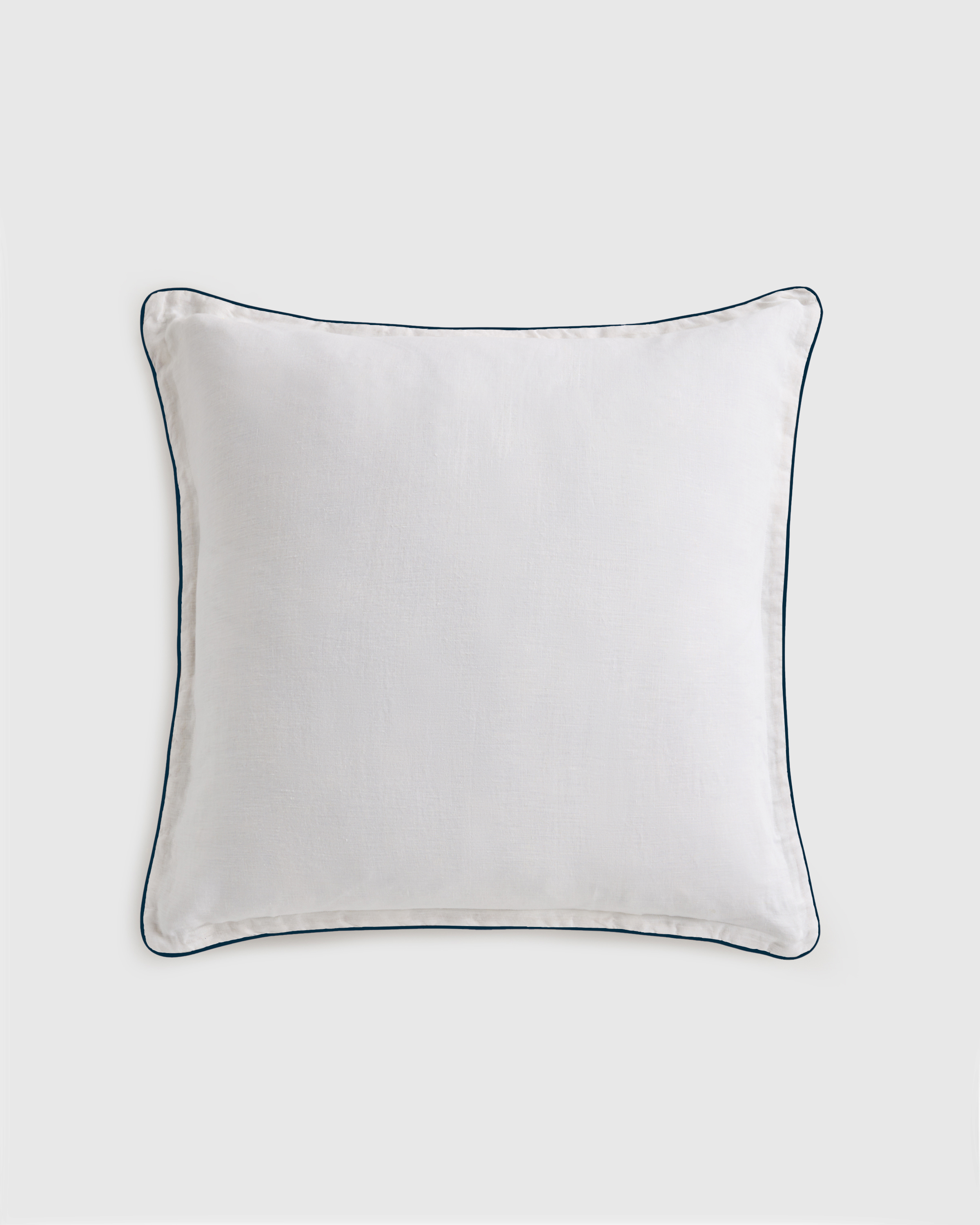 European Linen Piped Euro Sham by Quince