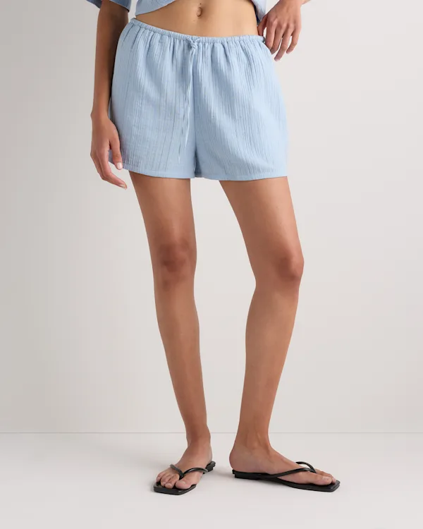 100% Organic Cotton Gauze Shorts