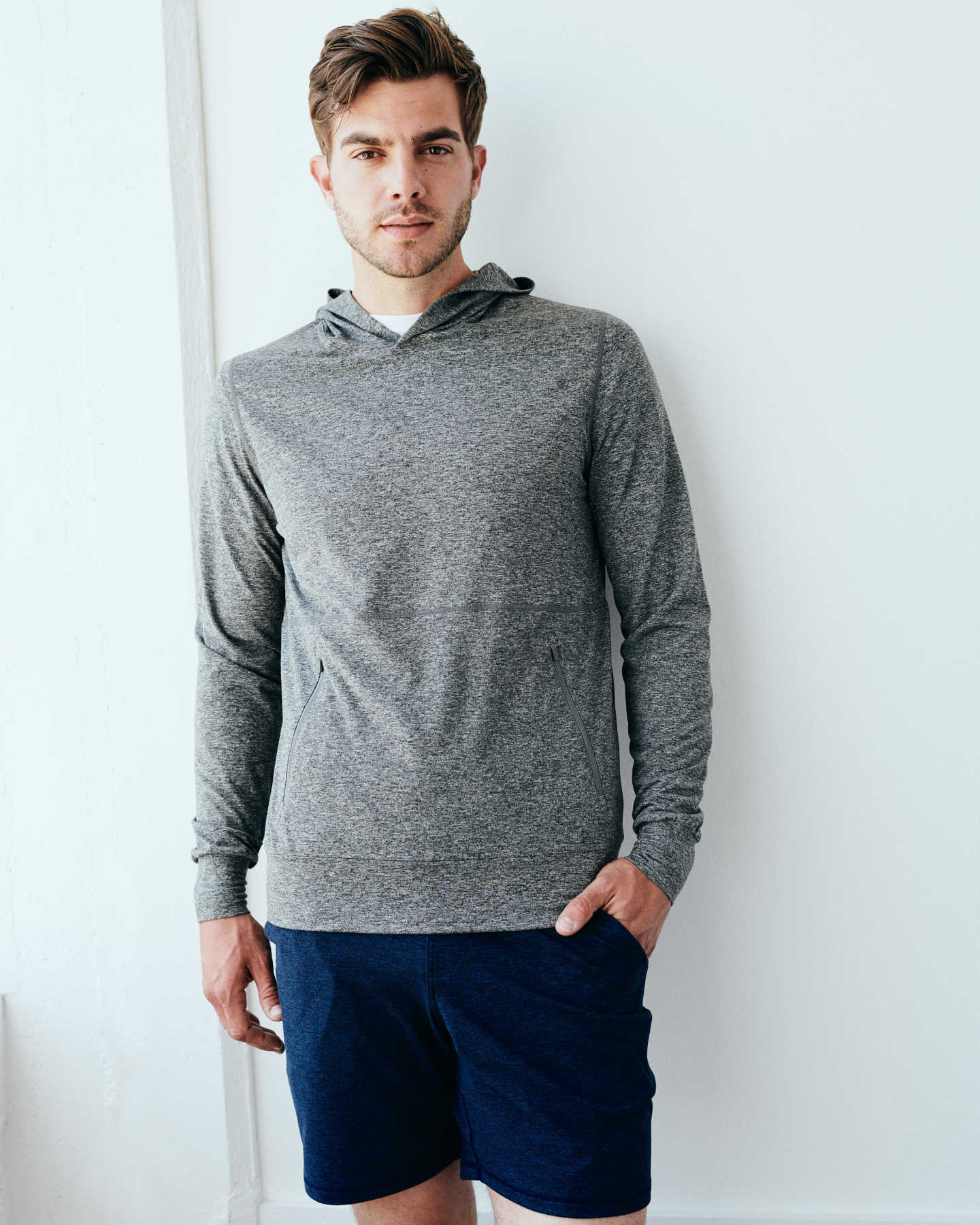 Flowknit Ultra-Soft Performance Hoodie - Heather Grey