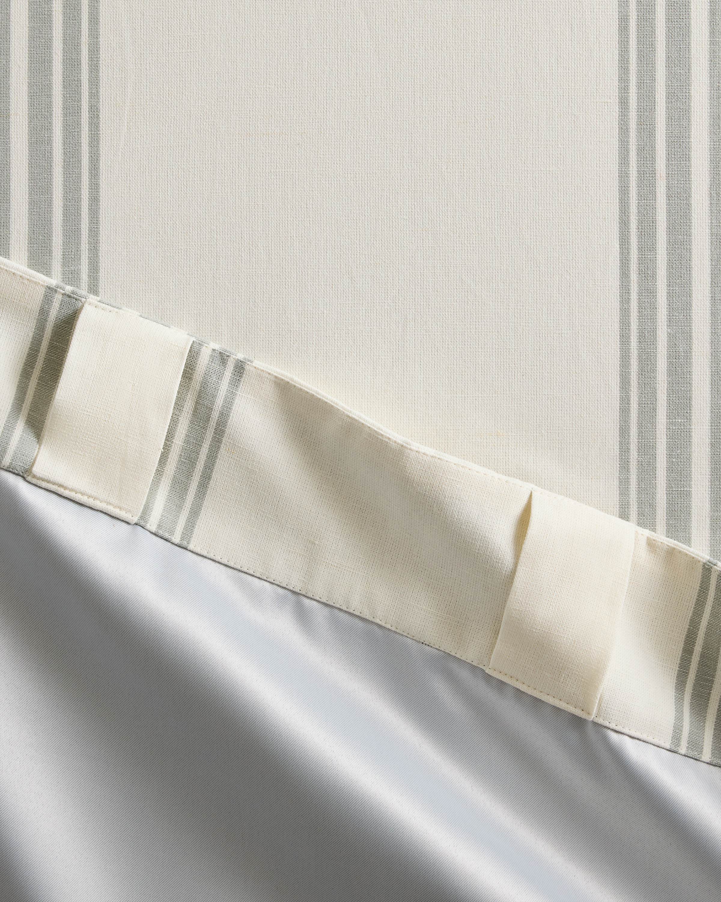 Coastal Stripe Linen/Cotton Blackout Curtain - thumbnail 3