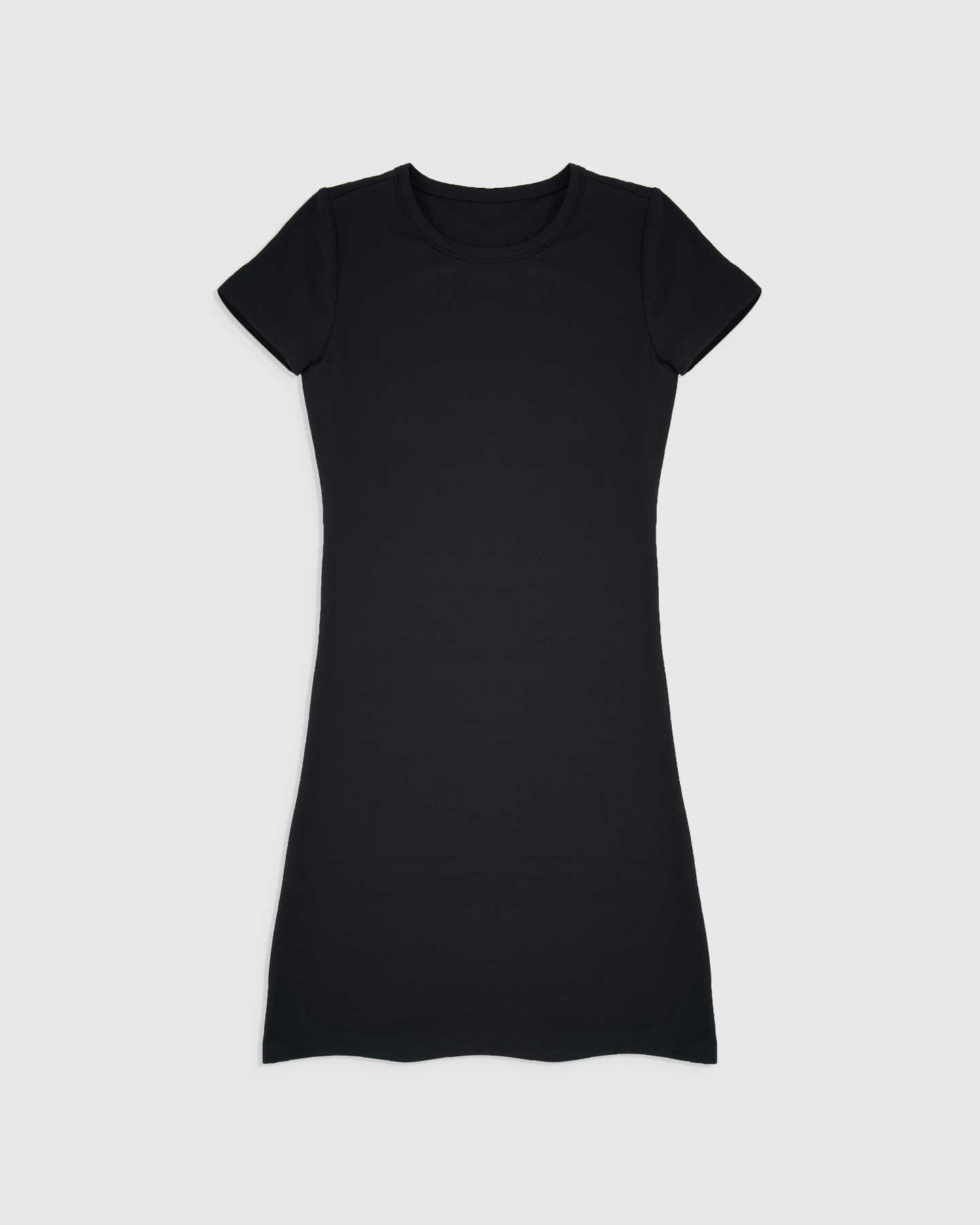 Tencel Jersey Shortsleeve Dress  - Black