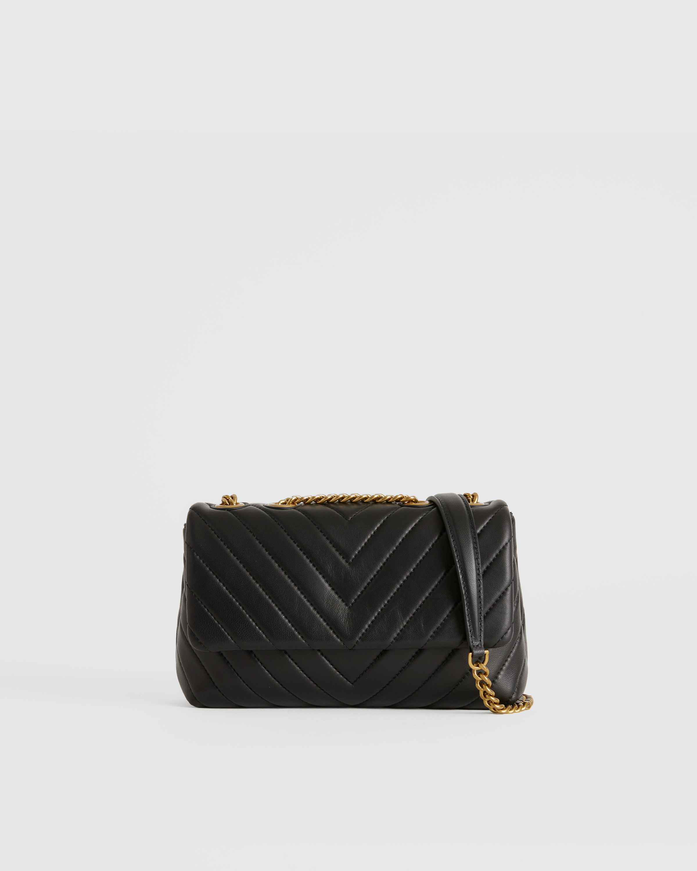 Italian Leather Quilted Convertible Crossbody
