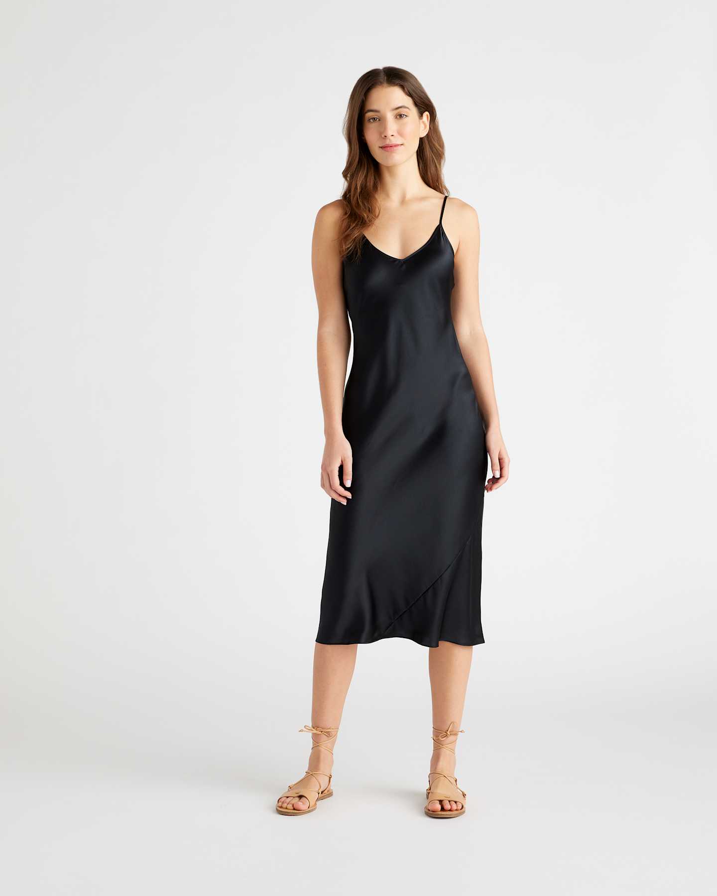 washable silk slip dress