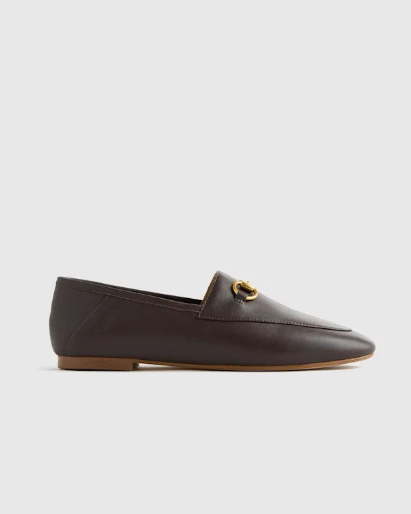 Italian Leather Horsebit Loafer