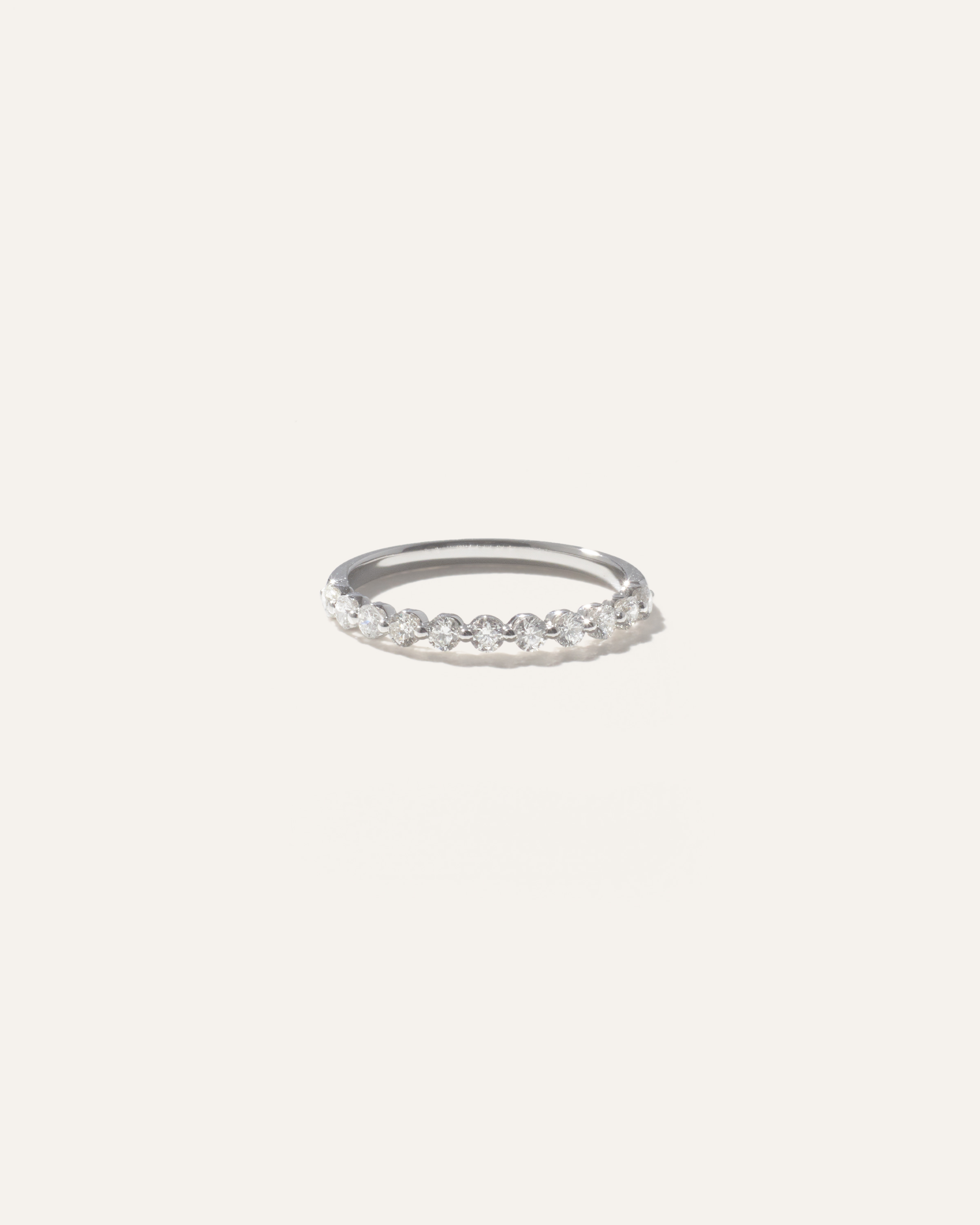 Quince Women's 14k Gold Diamond Floating Band Rings In White Gold