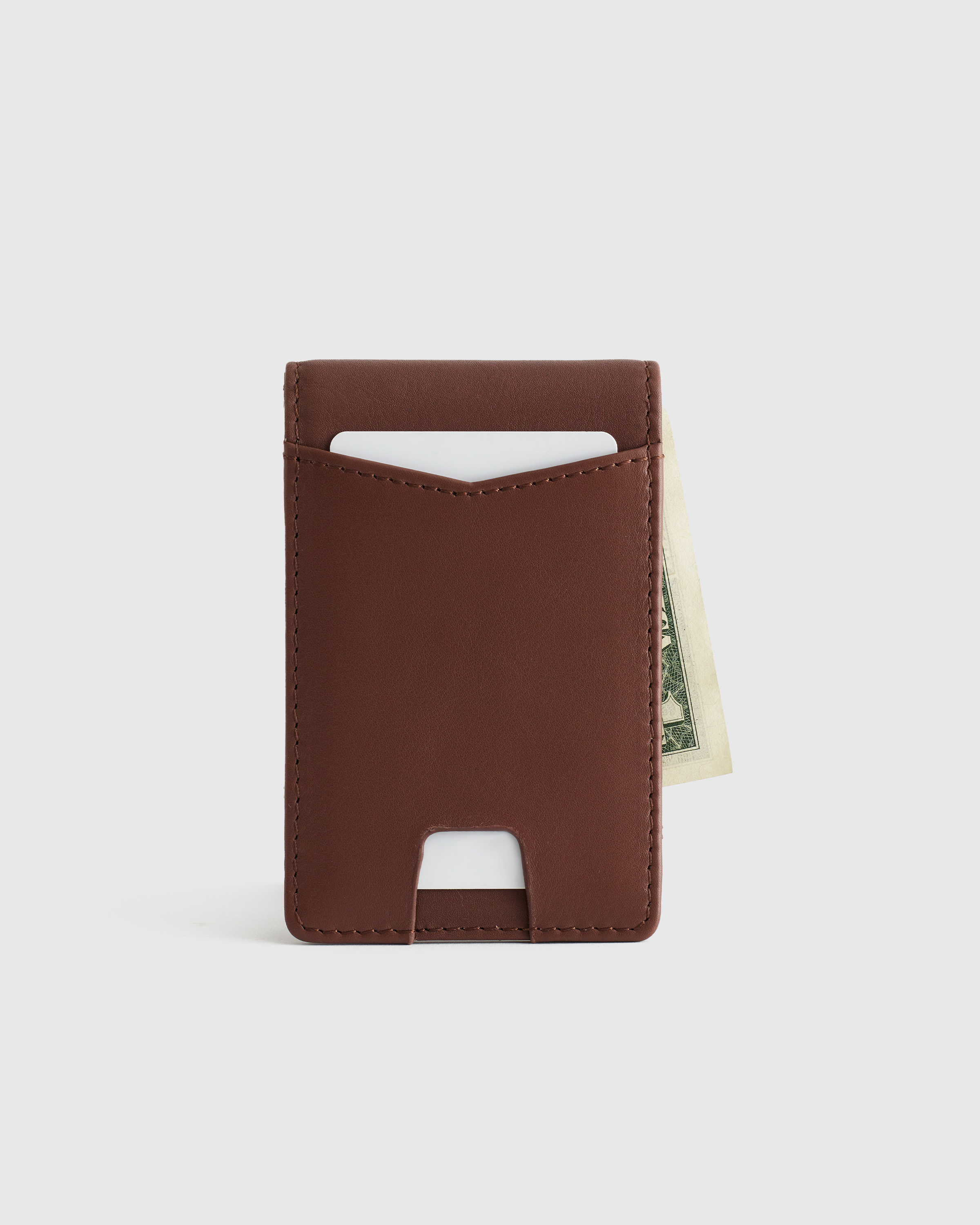 Black wallet with money clip made of genuine Italian leather!