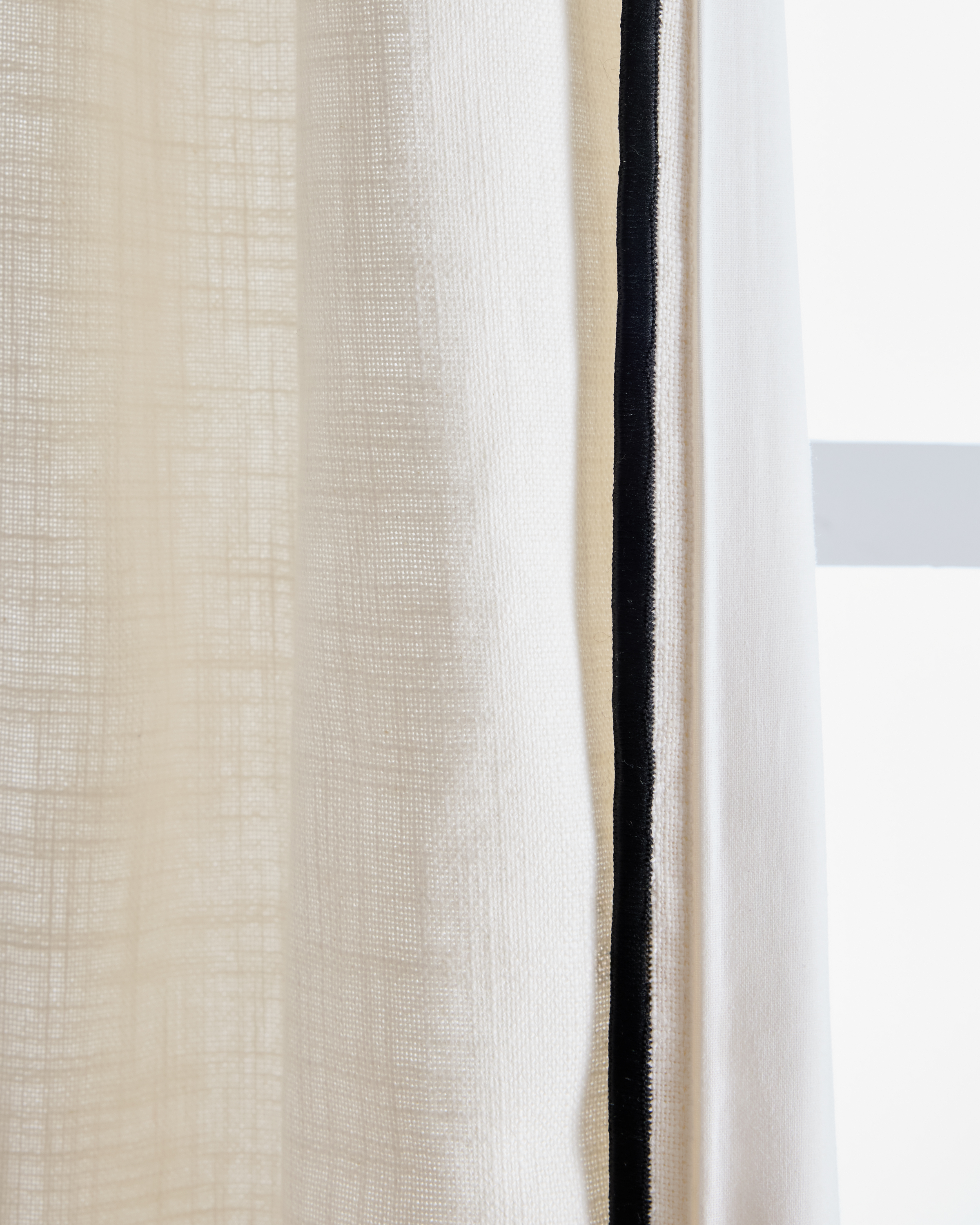 Piped Edge Cotton Curtain - thumbnail 4