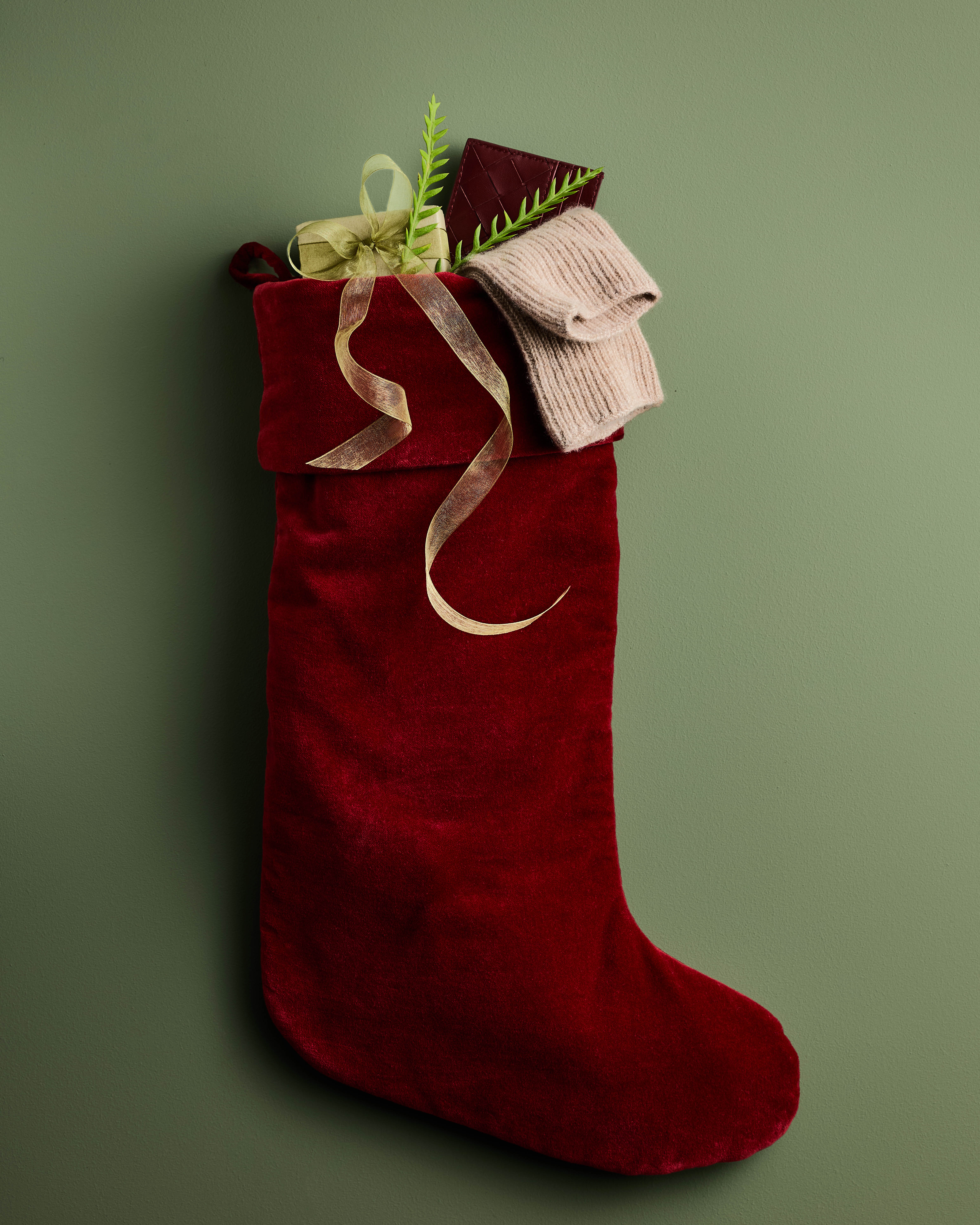 Cotton Velvet Stocking - thumbnail 2