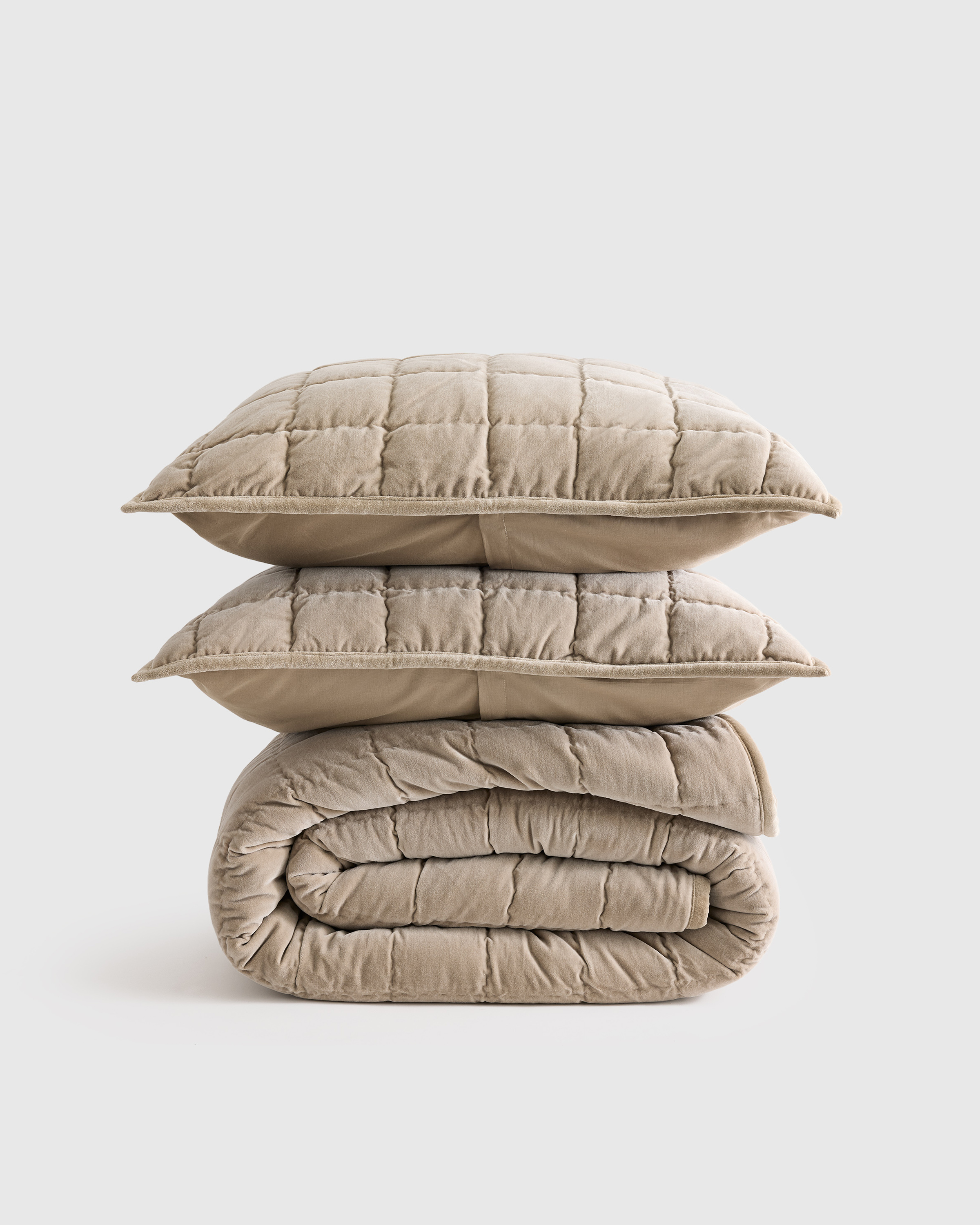 Cotton Velvet Quilt Set