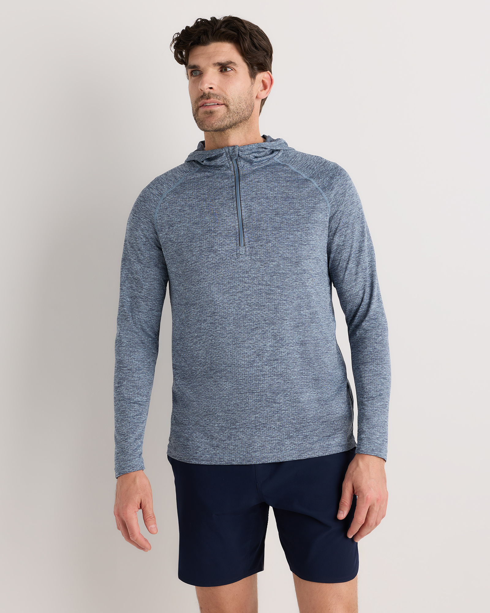Mesh Performance Training Quarter Zip Hoodie