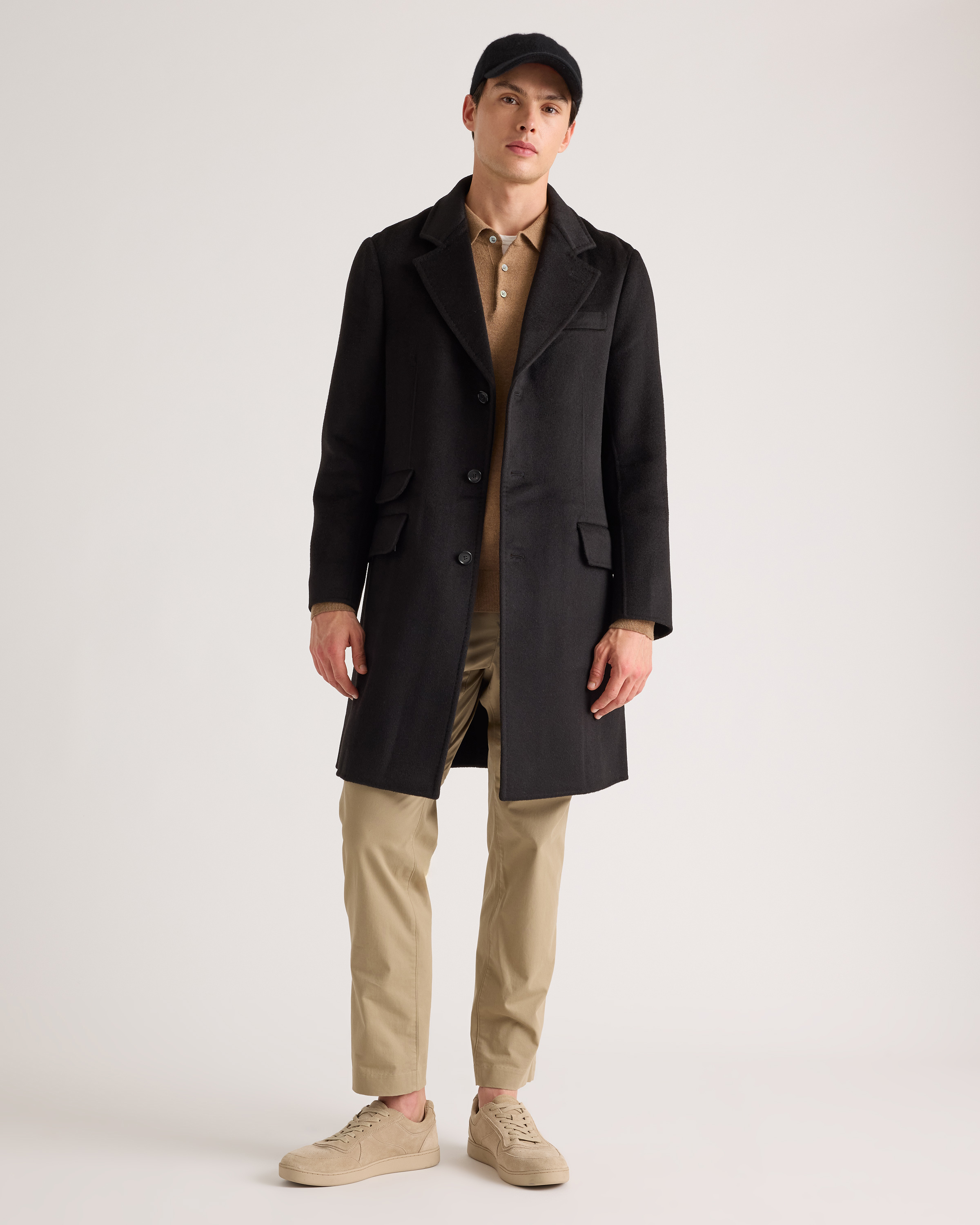 100% Mongolian Cashmere Double-Faced Overcoat