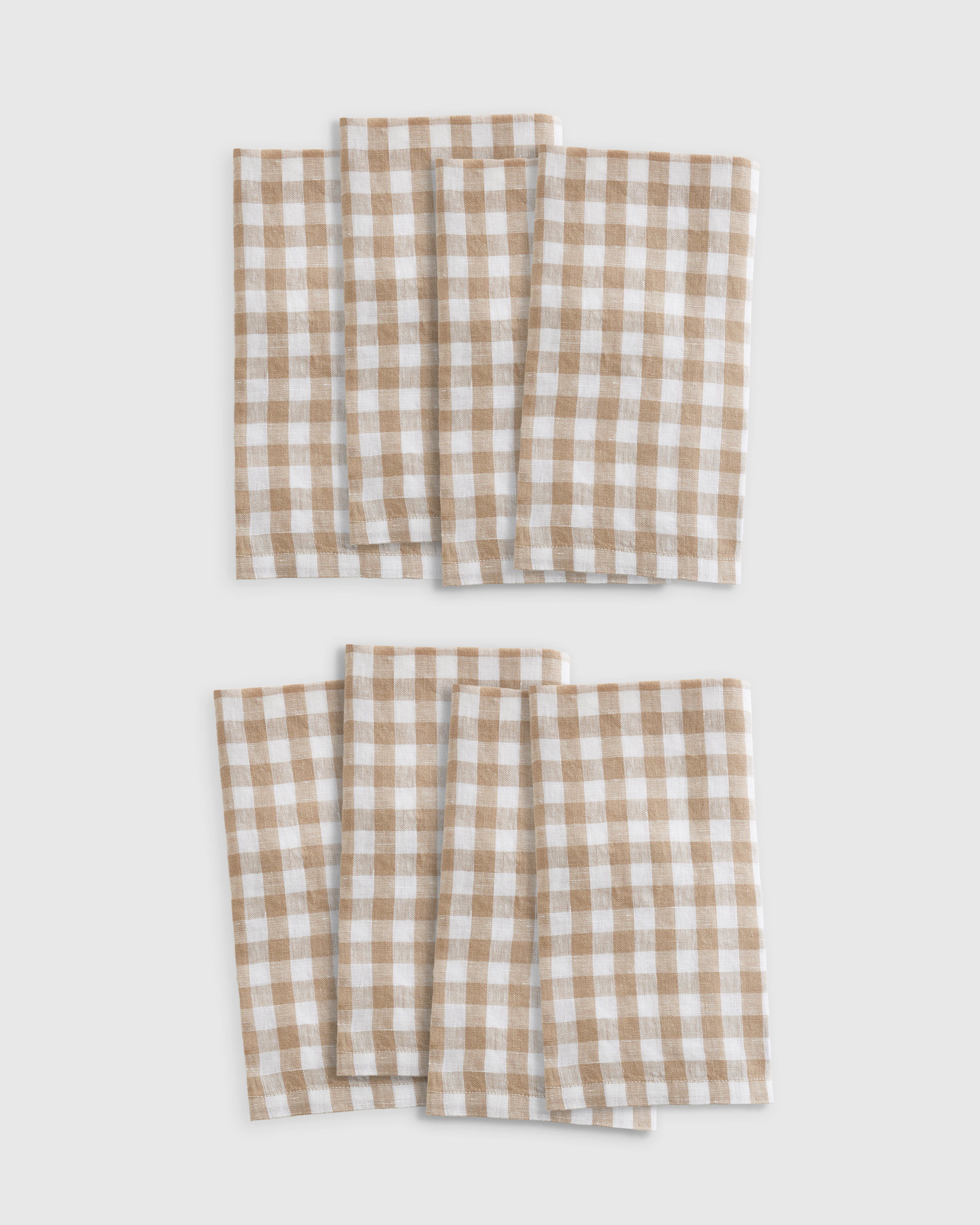 European Linen Gingham Napkins (8)