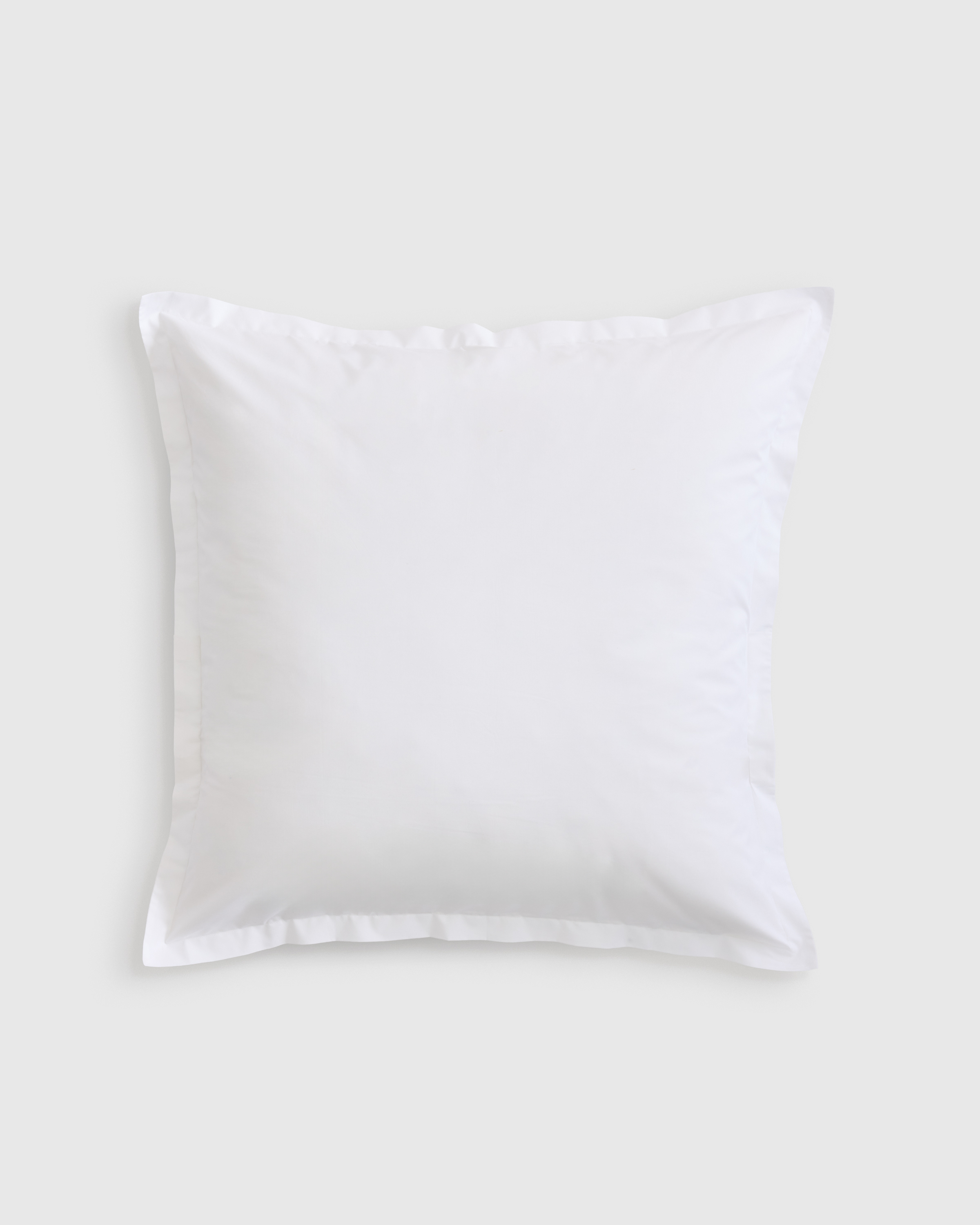 Classic Organic Percale Euro Sham in White