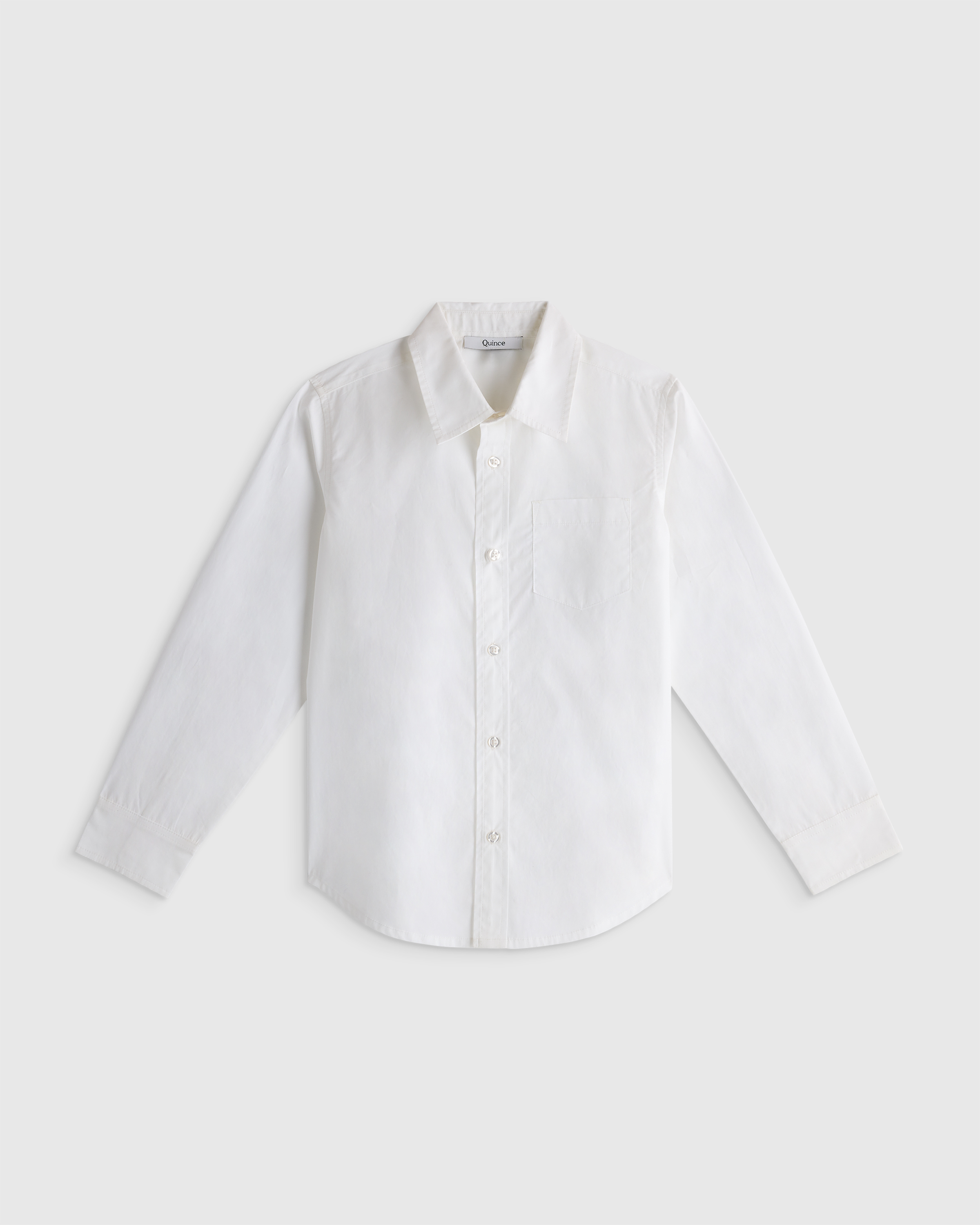 100% Organic Cotton Poplin Long Sleeve Button Down - Toddler