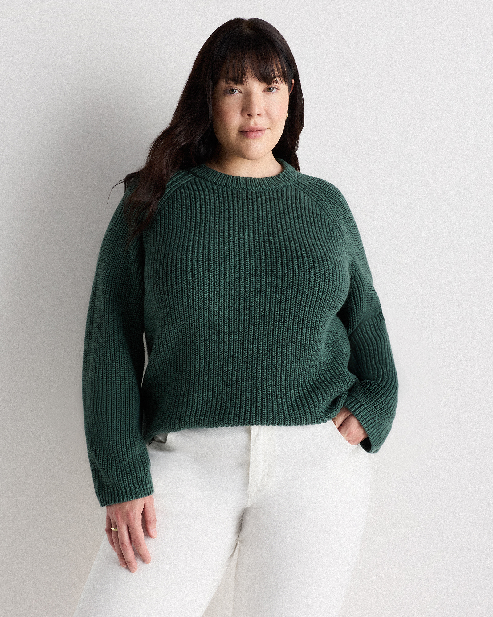 100% Organic Cotton Fisherman Crew Sweater