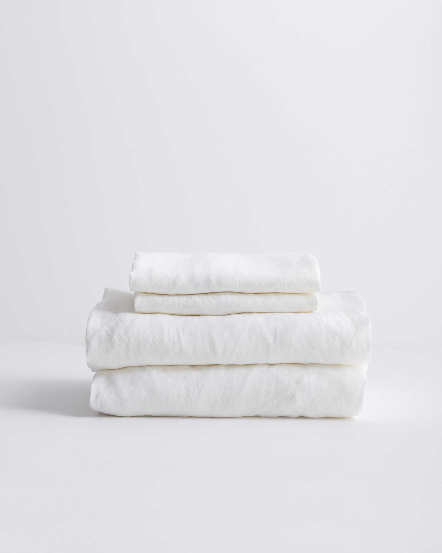 You May Also Like - European Linen Sheet Set - White