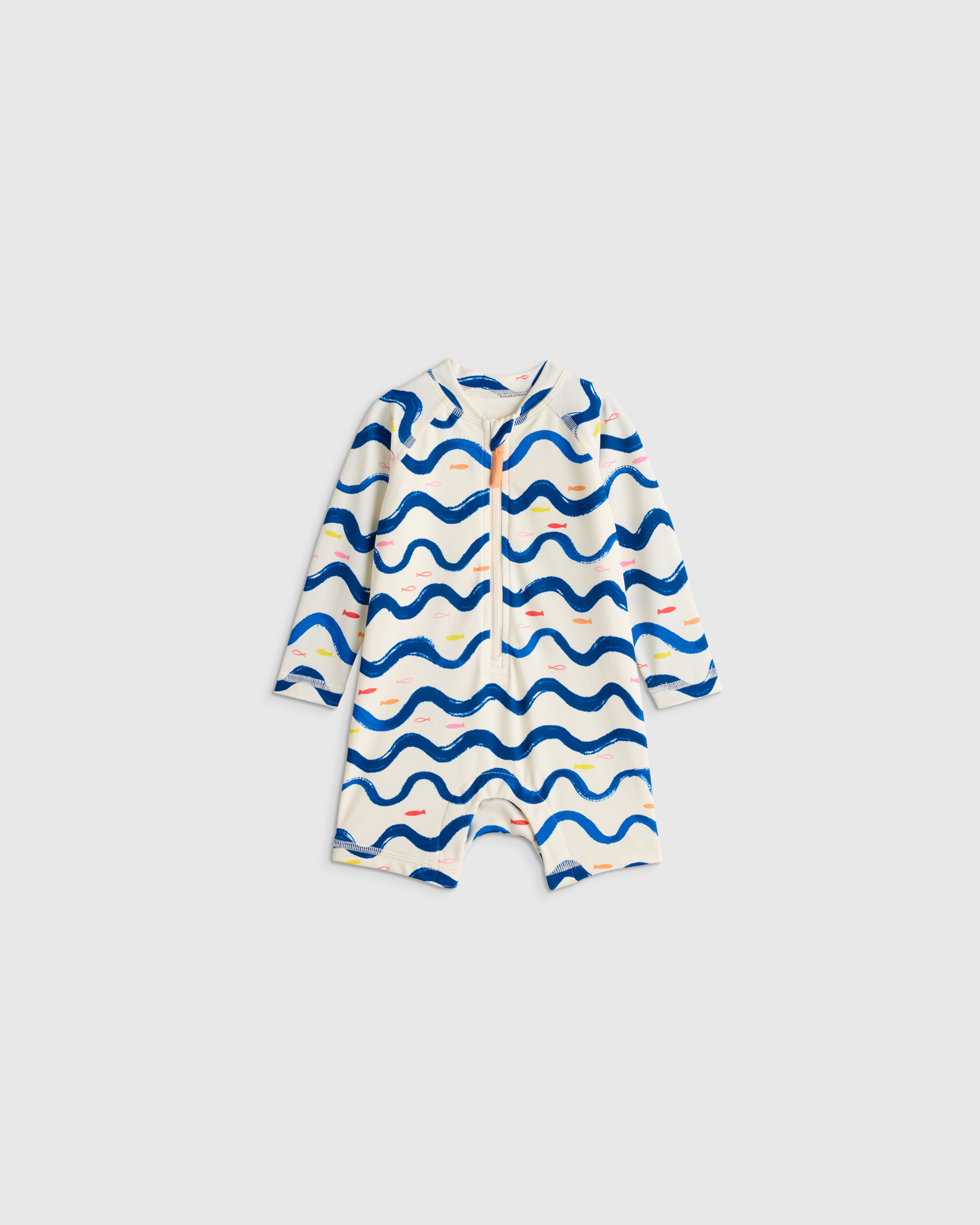 Long Sleeve Zip-Up Rash Guard One-Piece - Baby - thumbnail 7