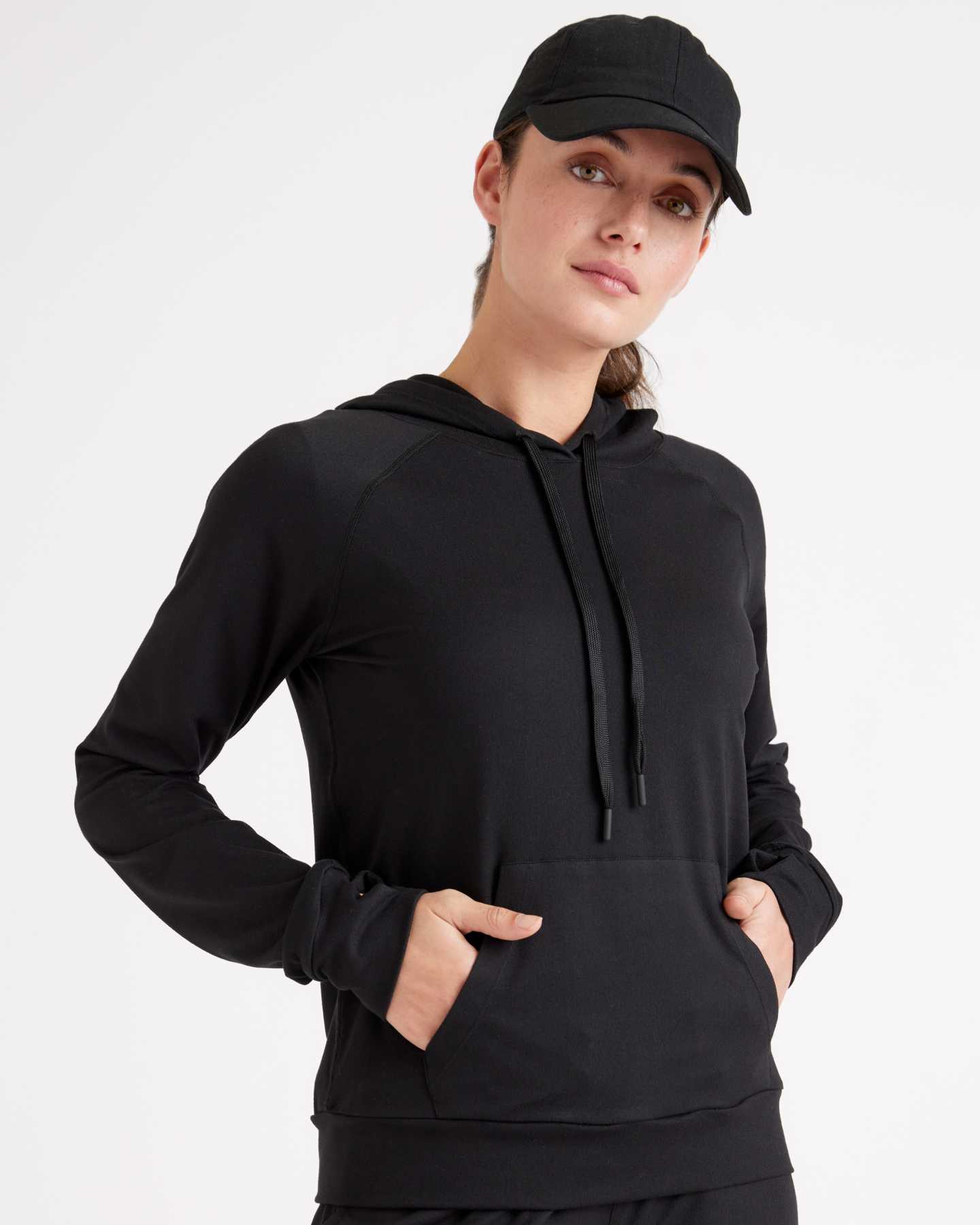 Flowknit Ultra-Soft Performance Pullover Hoodie - Black