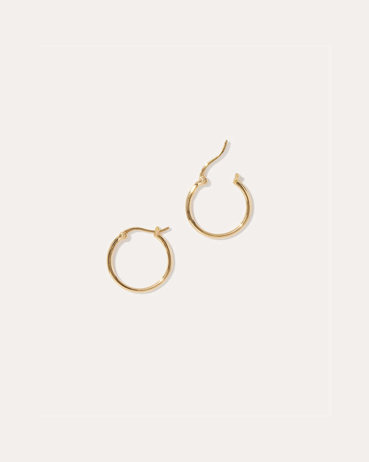 Midi Hoop Earrings - Gold Vermeil - 4 - Thumbnail