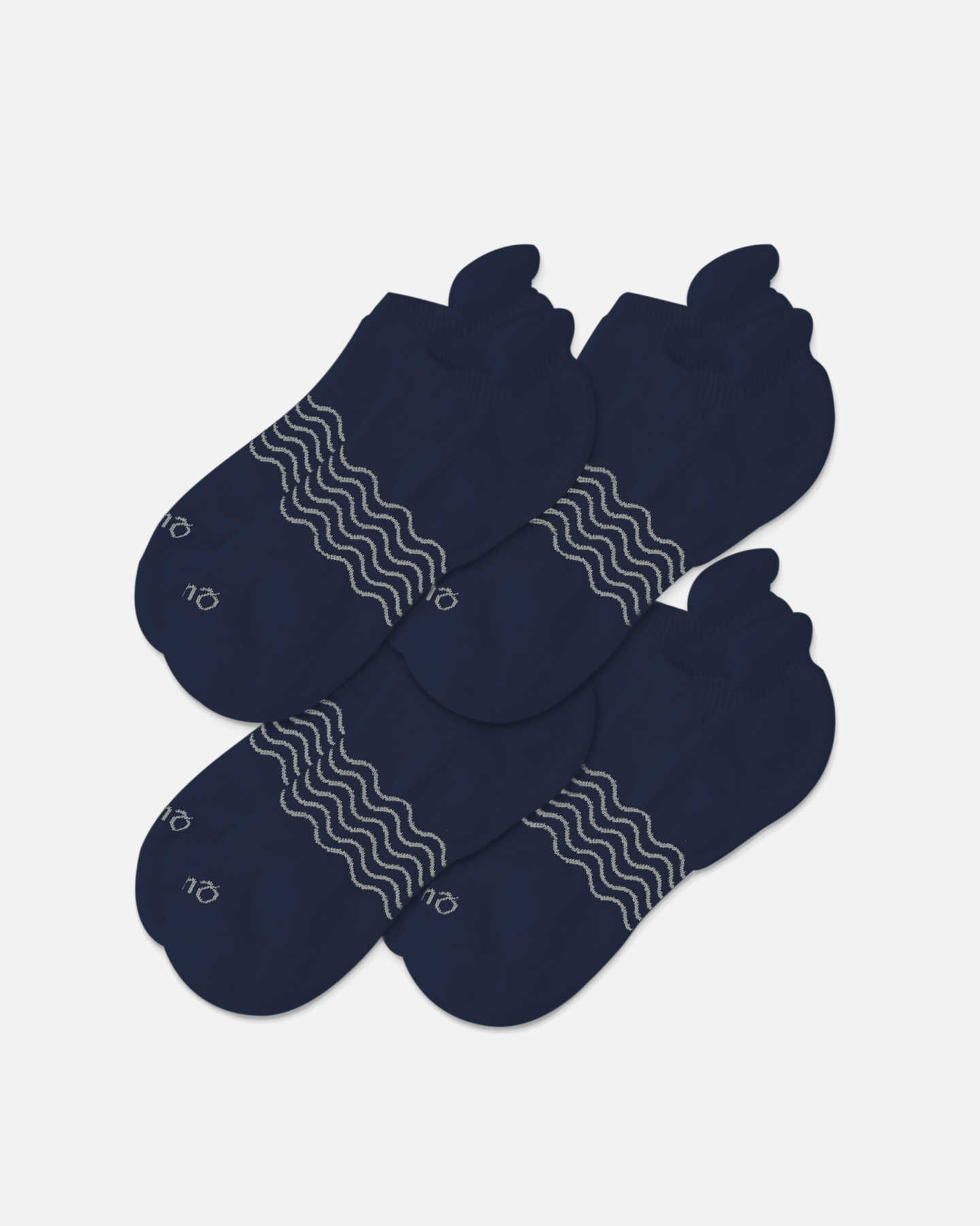 Organic Ankle Socks (4-pack) - Grey/Charcoal
