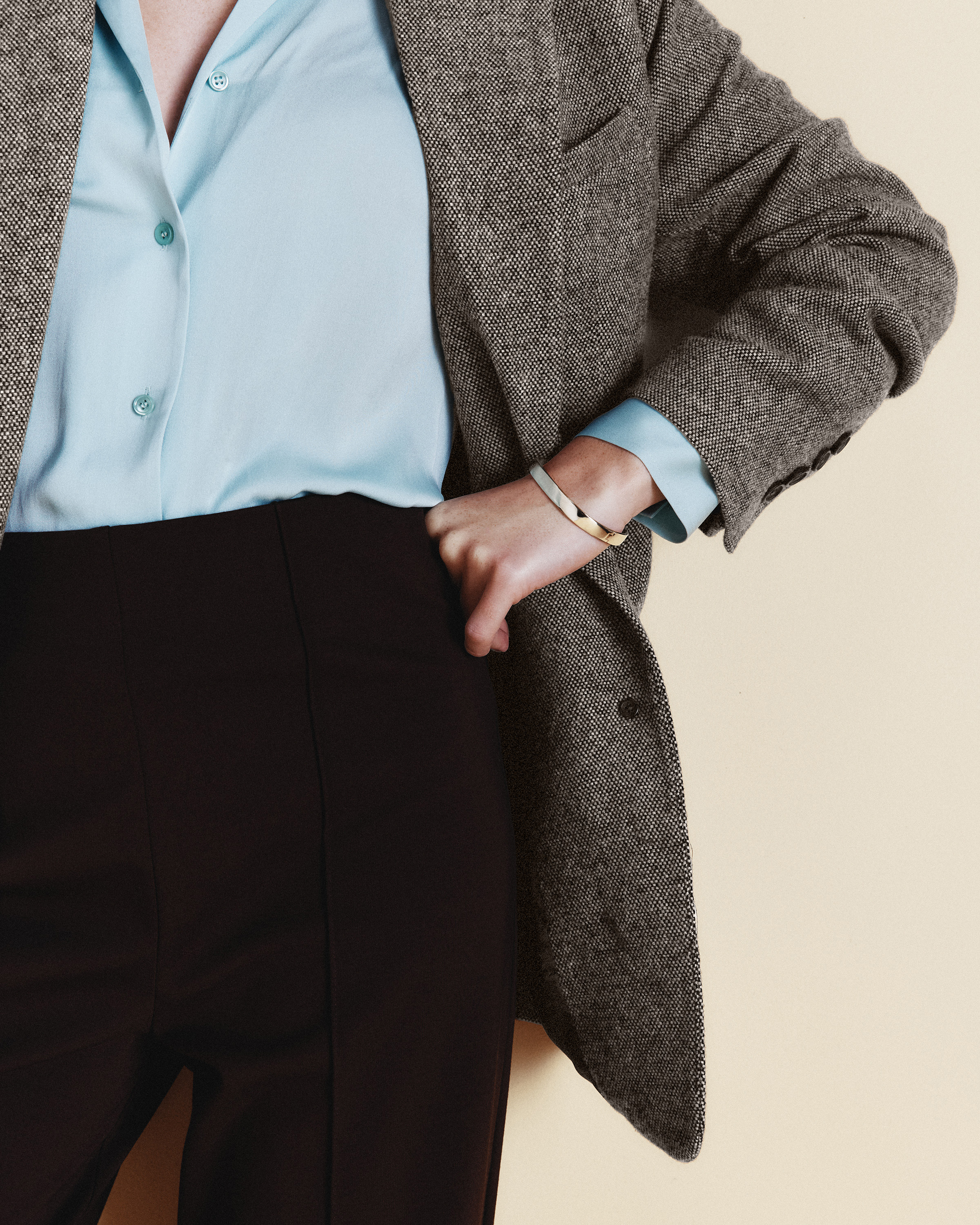 Italian Wool Oversized Blazer - thumbnail 3