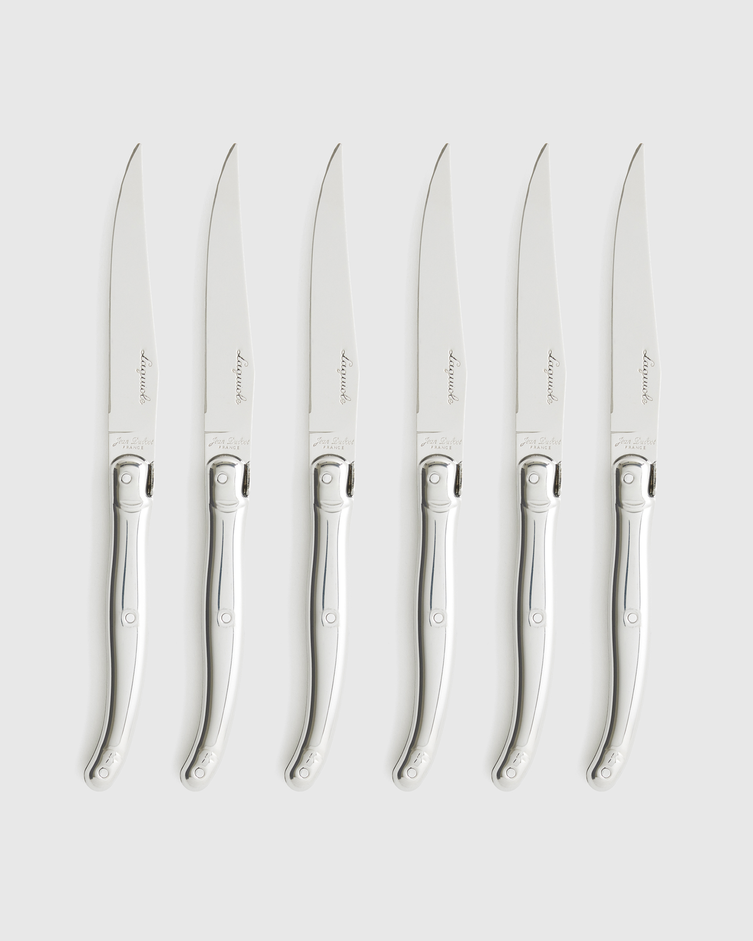 Jean Dubost Laguiole Stainless Steel Steak Knives Set