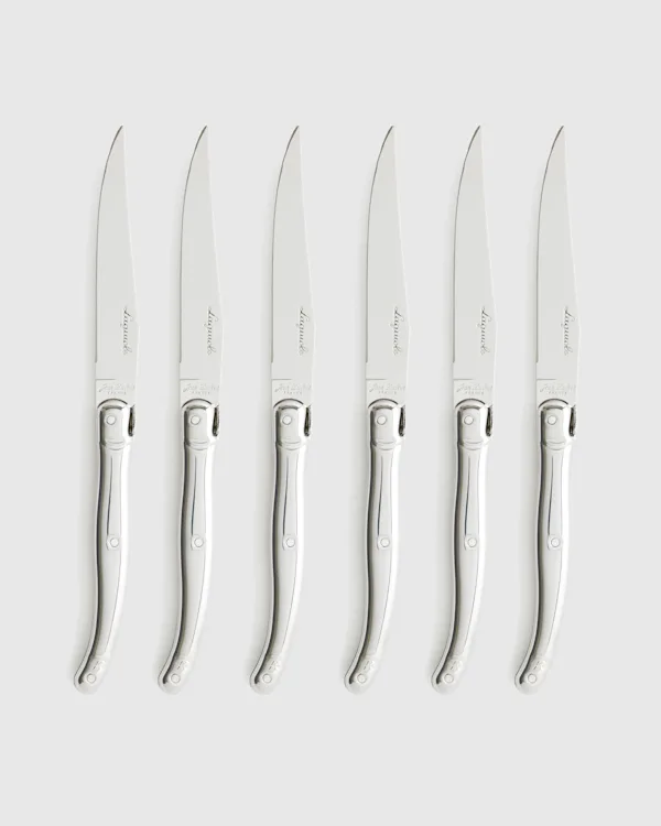 Jean Dubost Laguiole Stainless Steel Steak Knives (Set of 6)