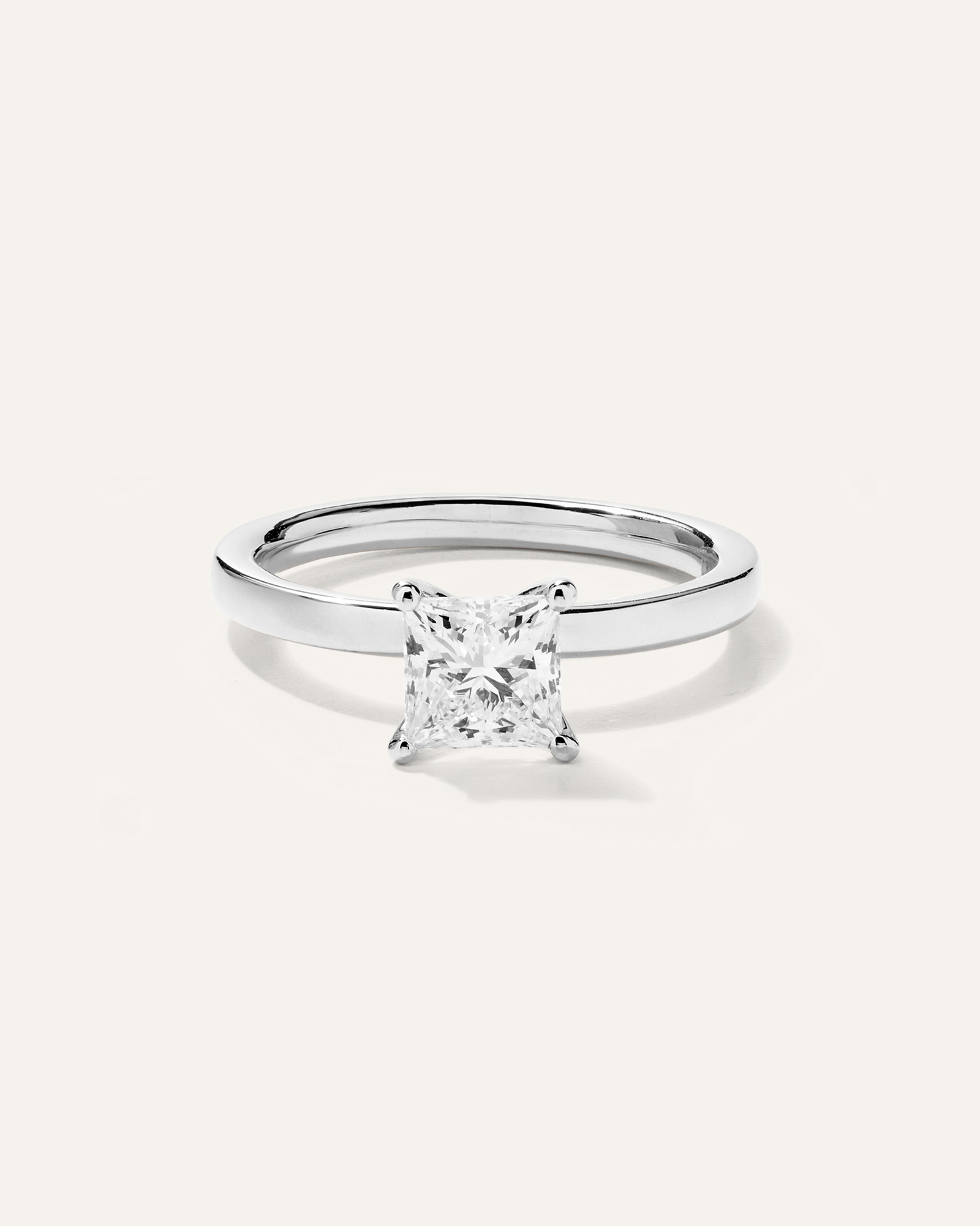 Lab Grown Diamond Princess Comfort Fit Engagement Ring - 1ct