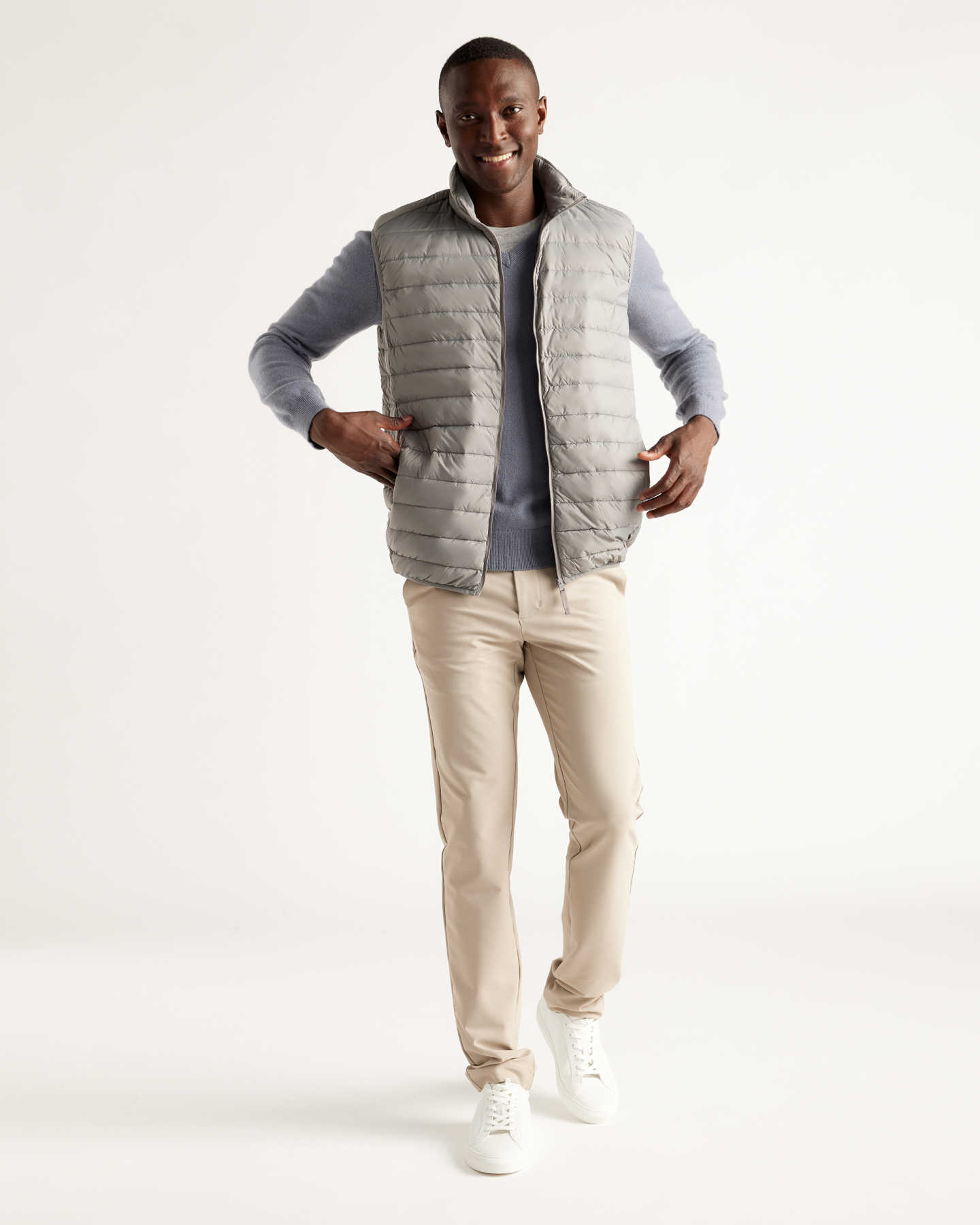 You May Also Like - Lightweight Down Puffer Vest - Light Grey