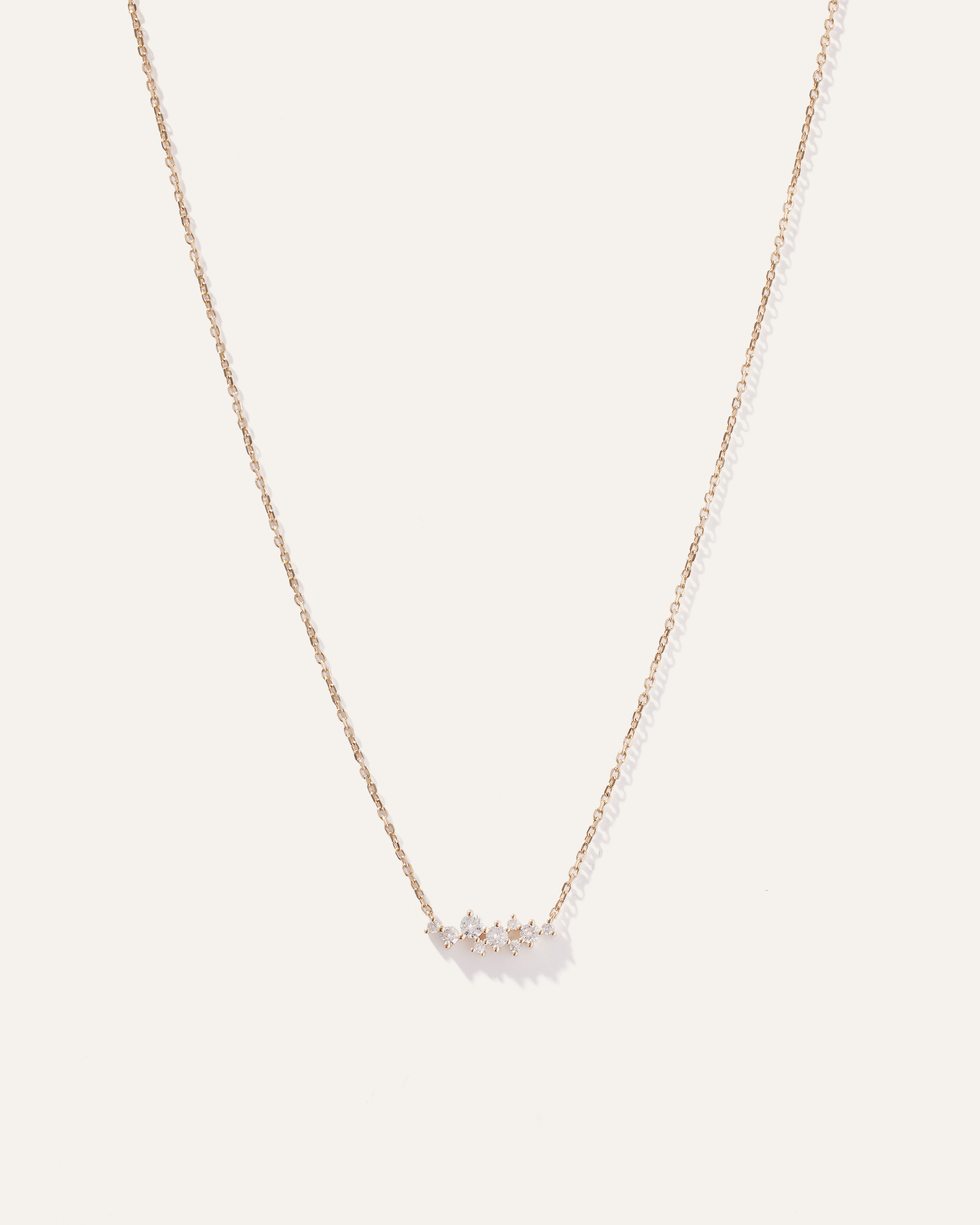 Quince Women's 14k Gold Diamond Scatter Necklace