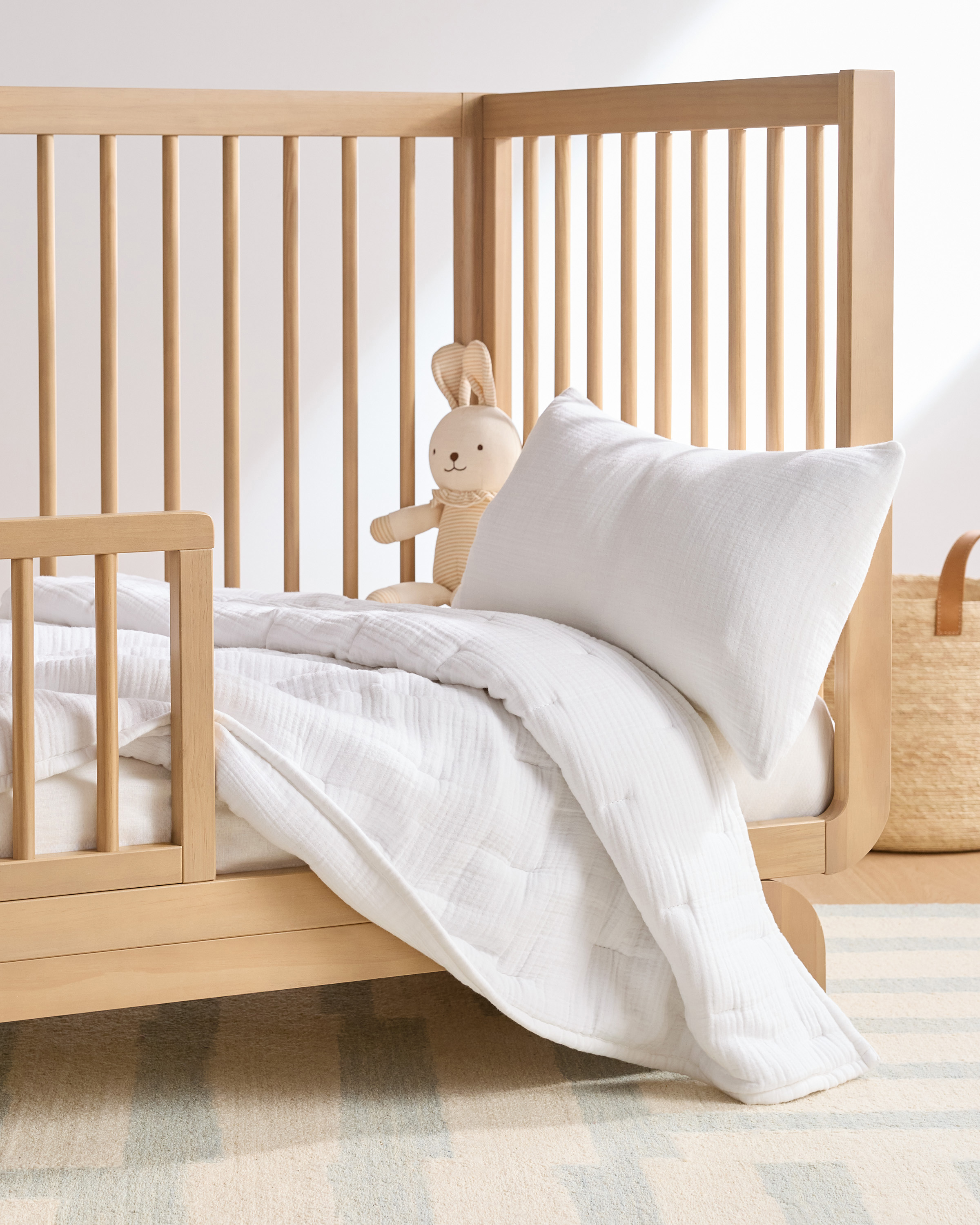 Organic Airy Gauze Toddler Quilt & Sham Set - thumbnail 4