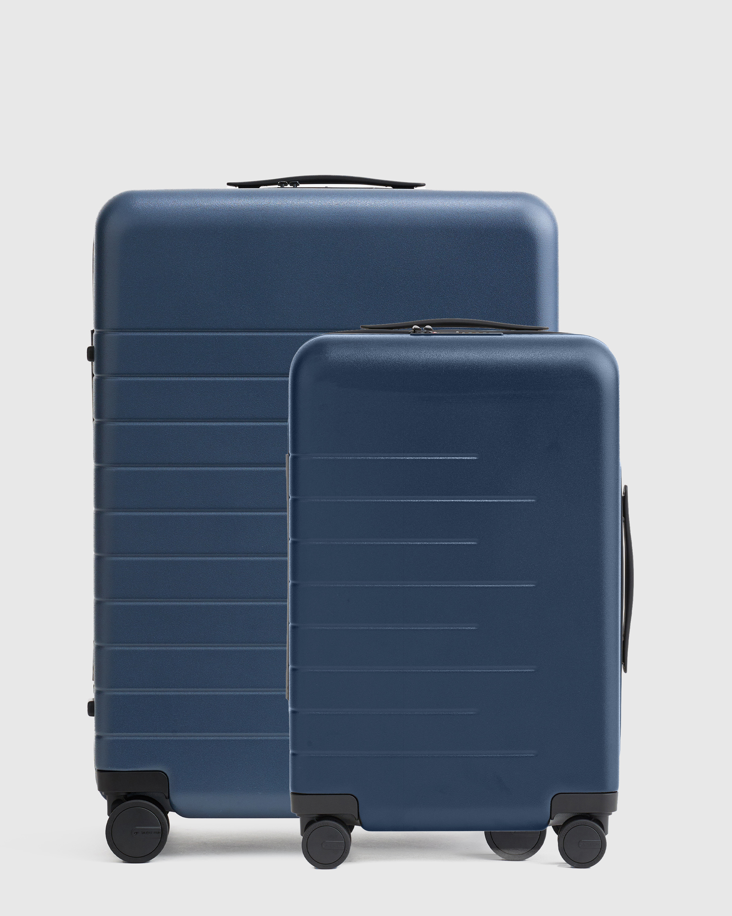 Expandable Carry-On & Medium Check-In Suitcase Bundle in Navy