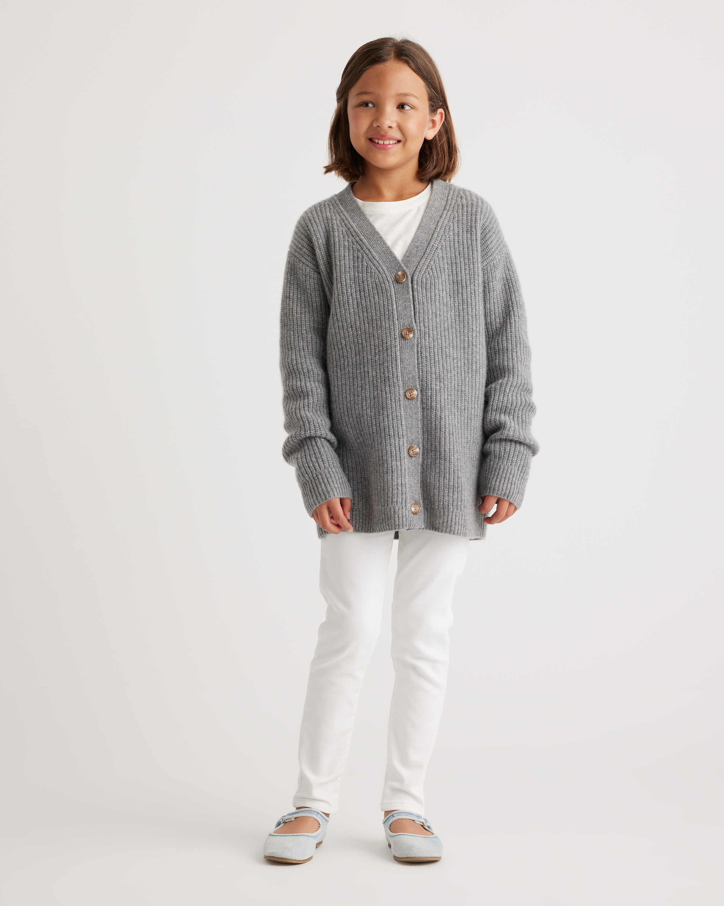 Washable Cashmere Oversized Fisherman Cardigan - Kid - thumbnail 6