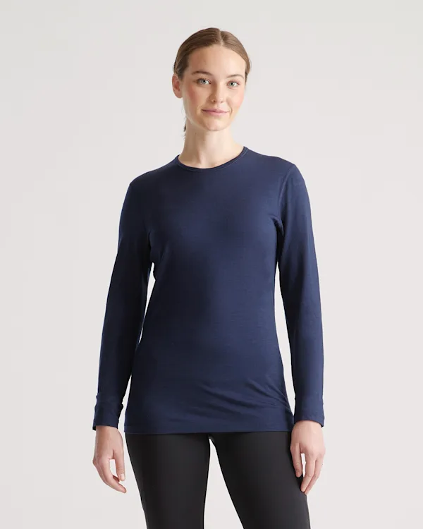 100% Merino Wool All-Season Long Sleeve Base Layer