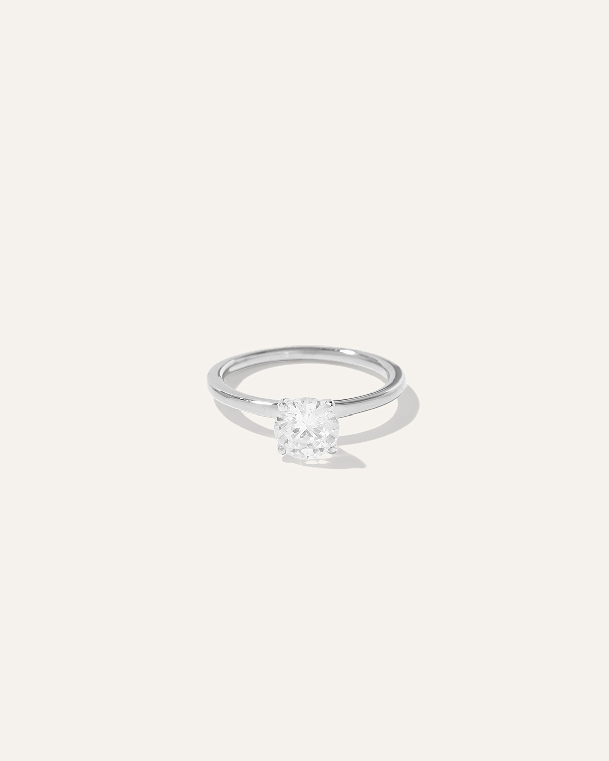 Shop Quince Women's Lab Grown Diamond Round Petite Classic Engagement Ring In Platinum
