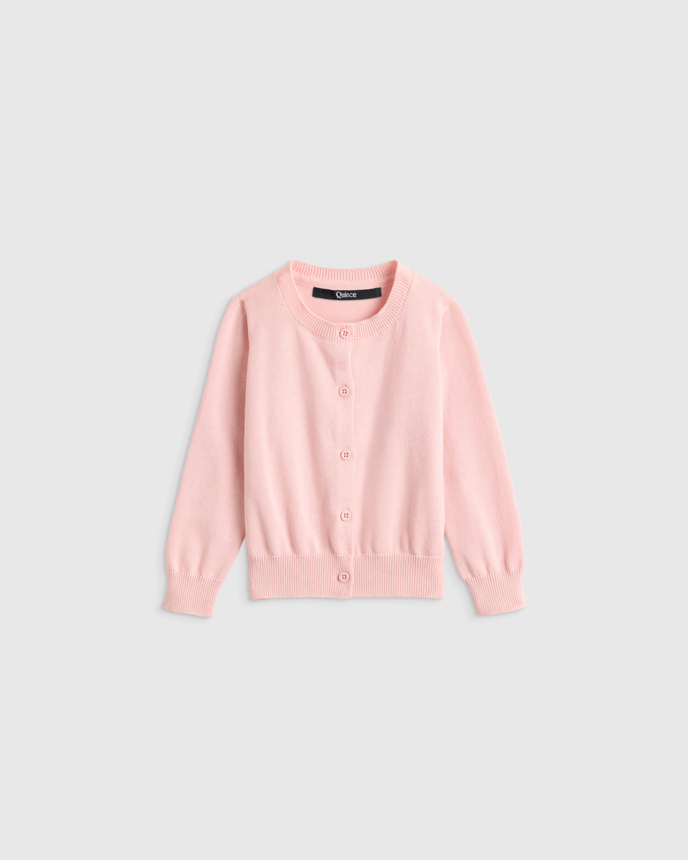 100% Organic Cotton Crewneck Cardigan - thumbnail 4