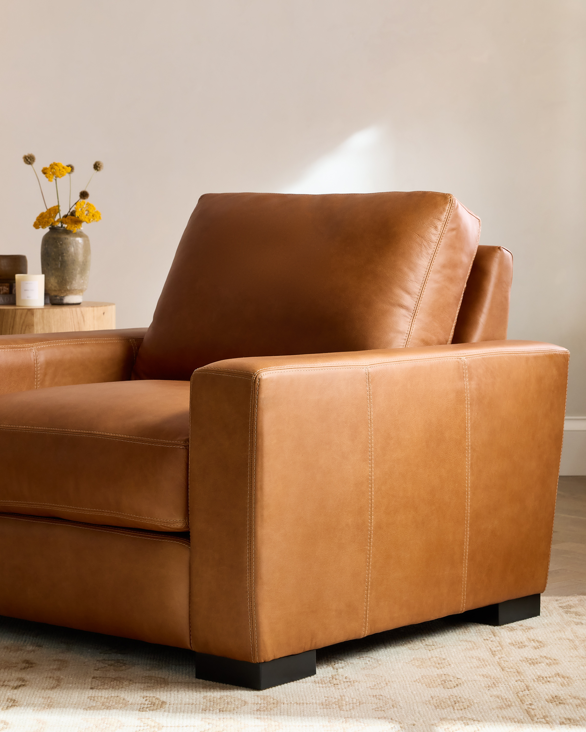 Stillman Leather Accent Chair - thumbnail 7
