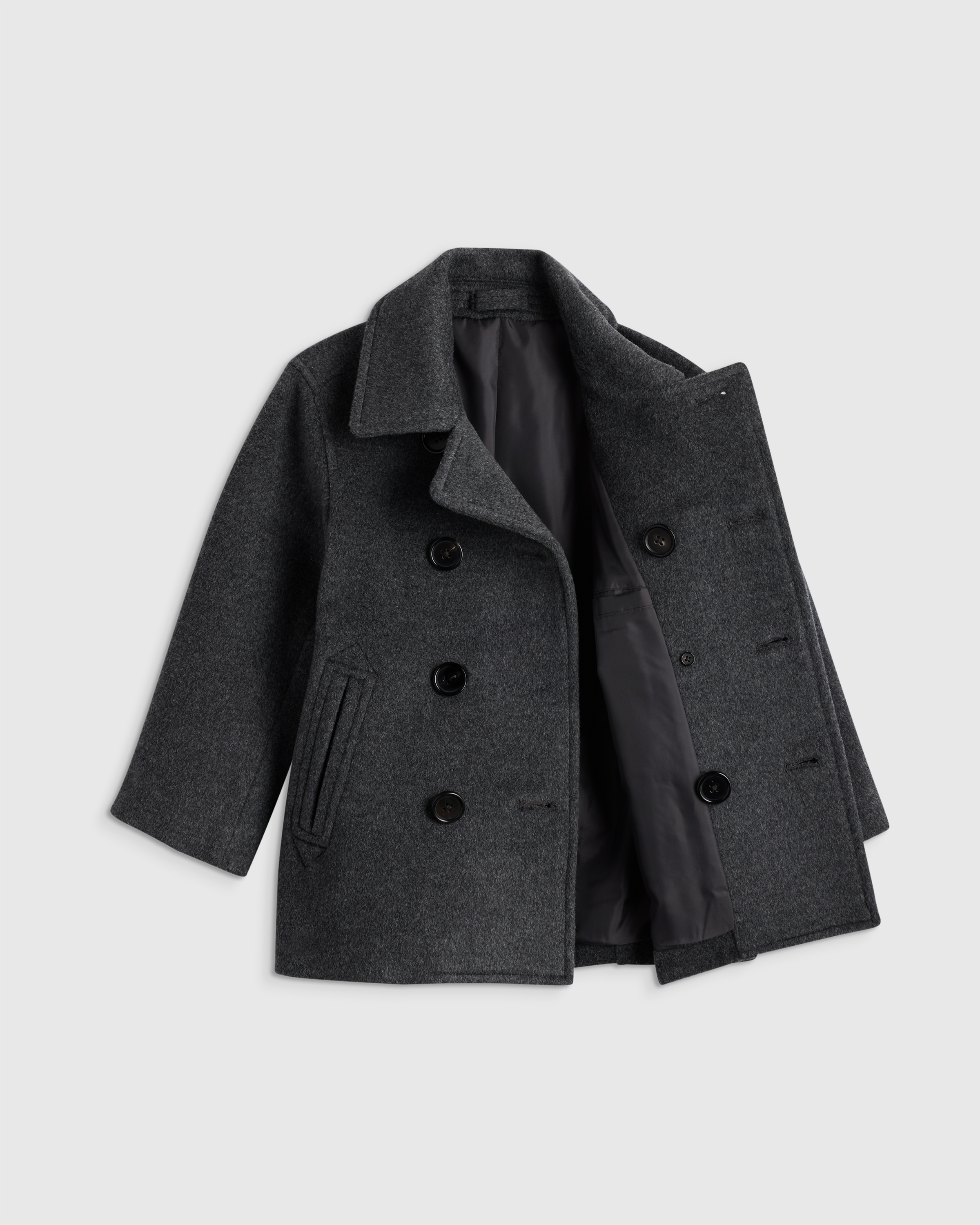 Boys Wool Cashmere Peacoat - Toddler Boy - thumbnail 3