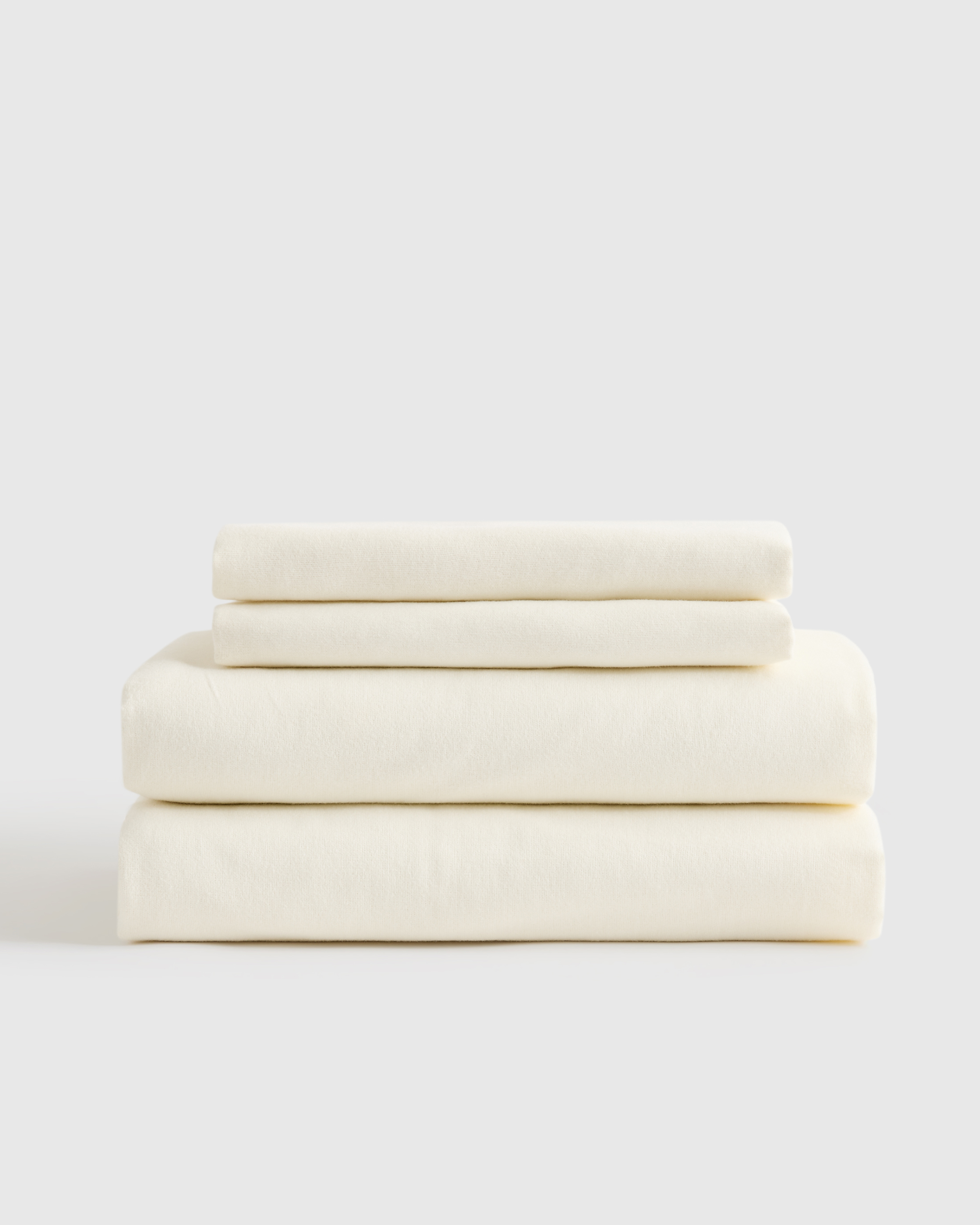 Ivory Luxury Organic Flannel Sheet Set - Queen