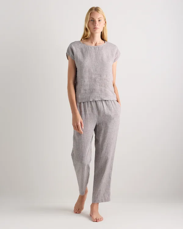 100% European Linen Pajama Set