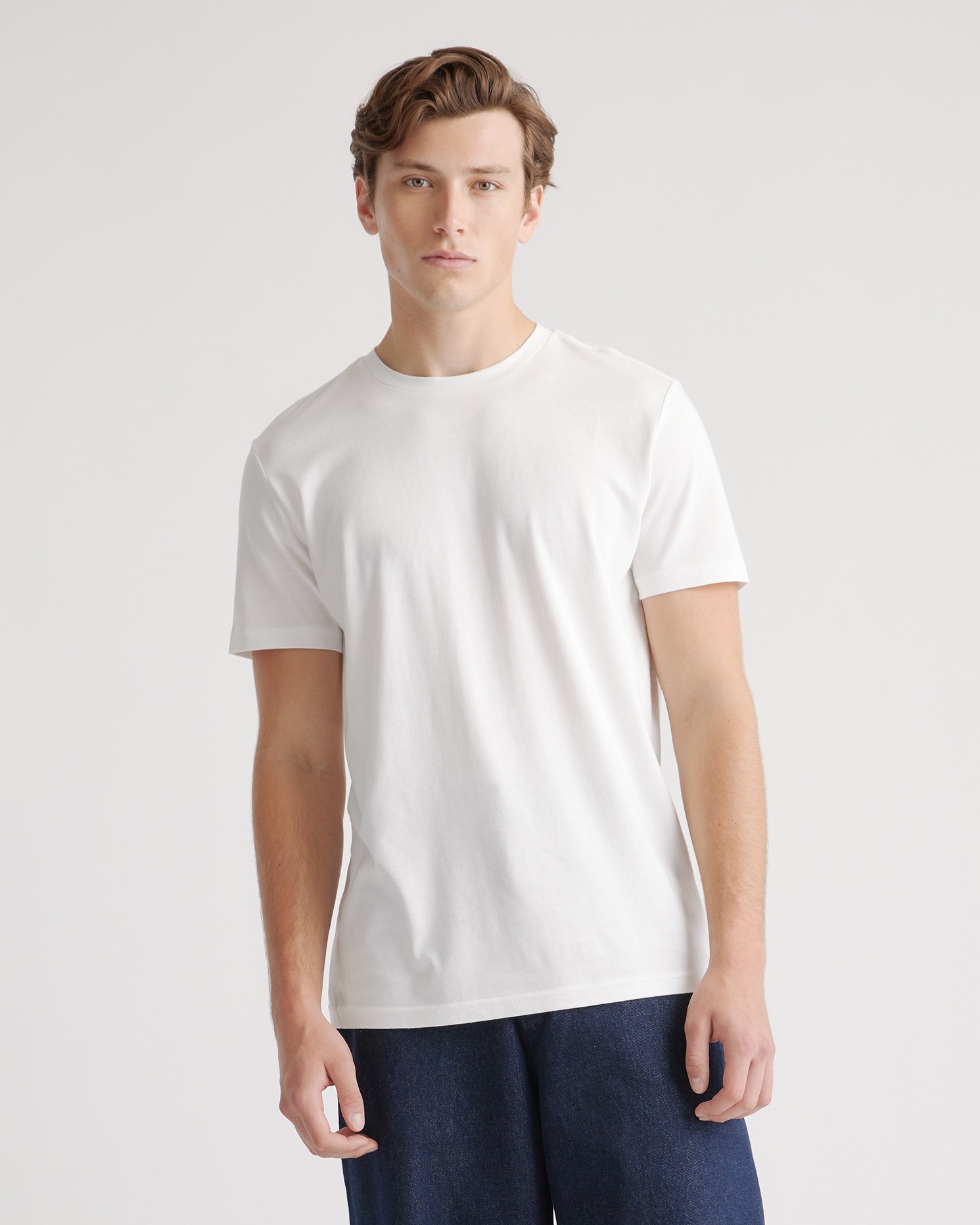 Cotton Modal Crew Neck Tee (3-Pack) - Shirts