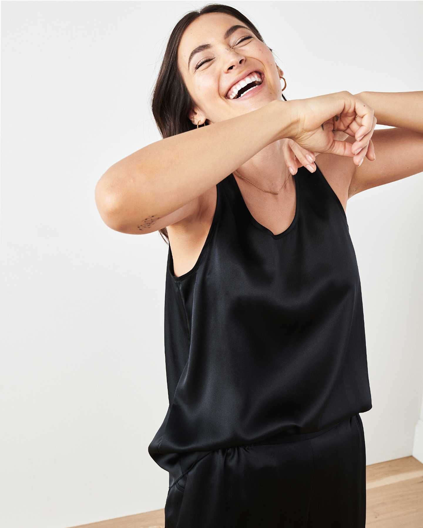 Washable Silk Pajamas (Tank & Pants Set) Quince