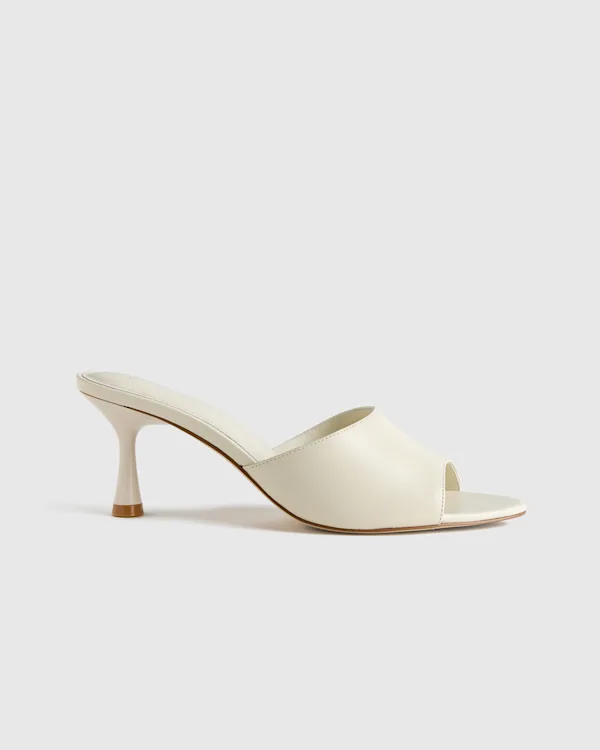 Italian Leather 65mm Stiletto Mule