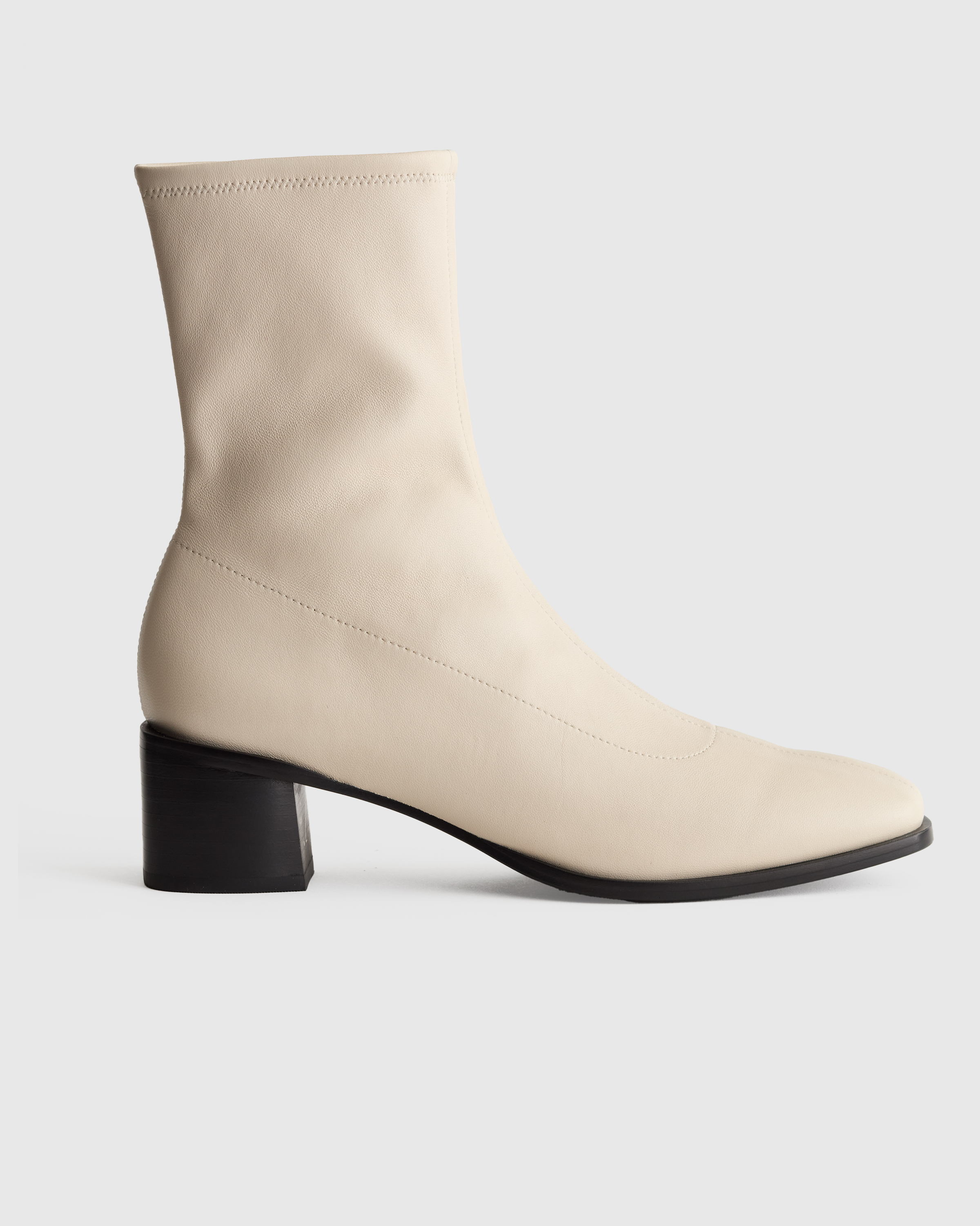 Italian Leather Stretch Sock Bootie
